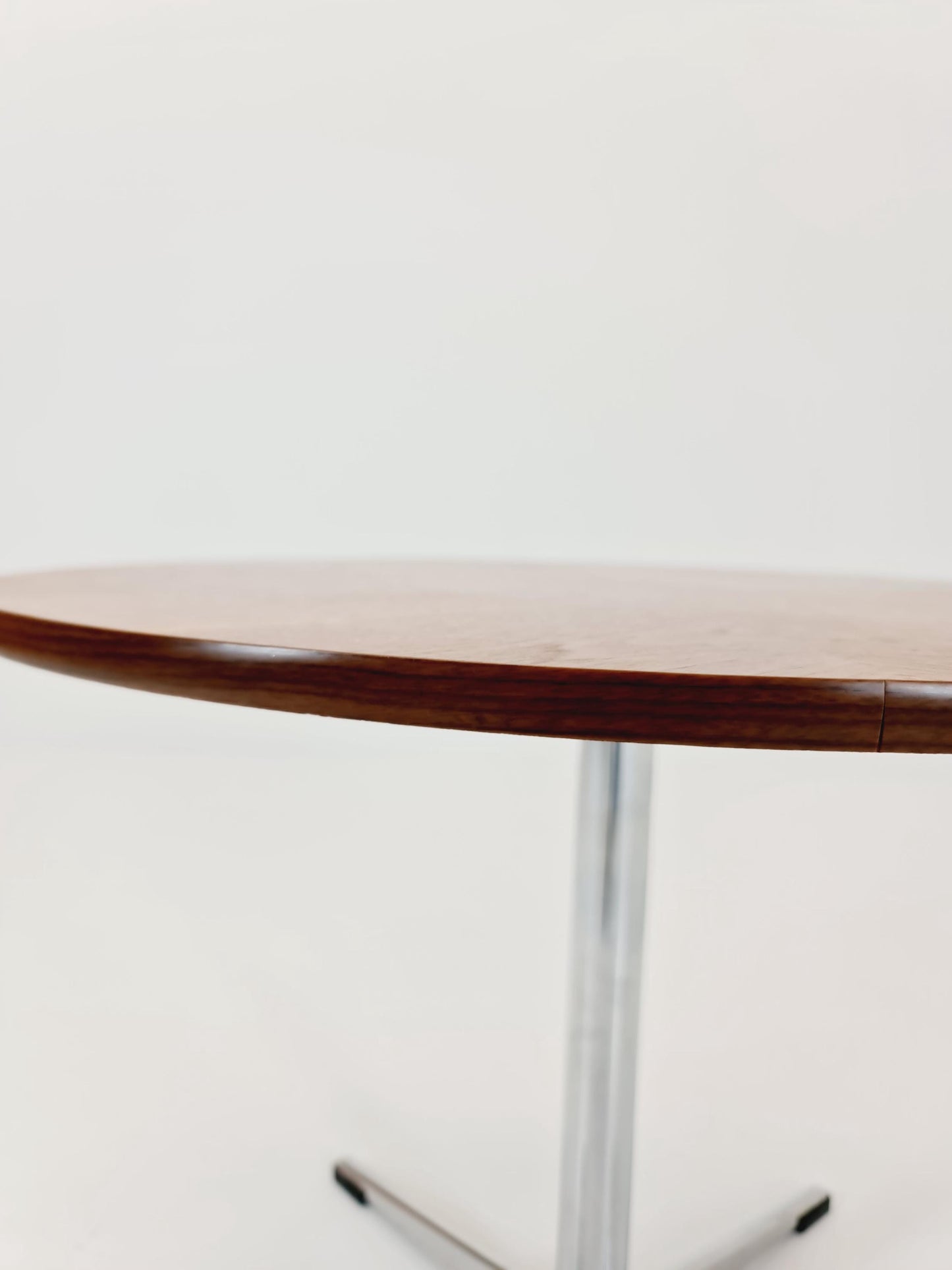 vintage teak & chrome coffee table 1970s