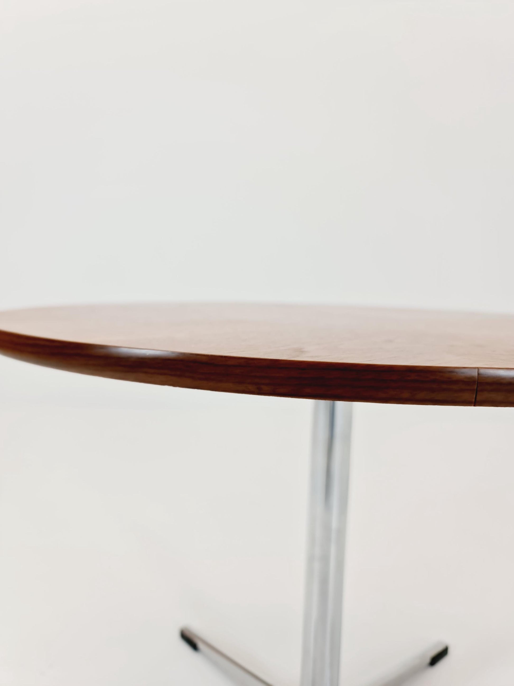 vintage teak & chrome coffee table 1970s