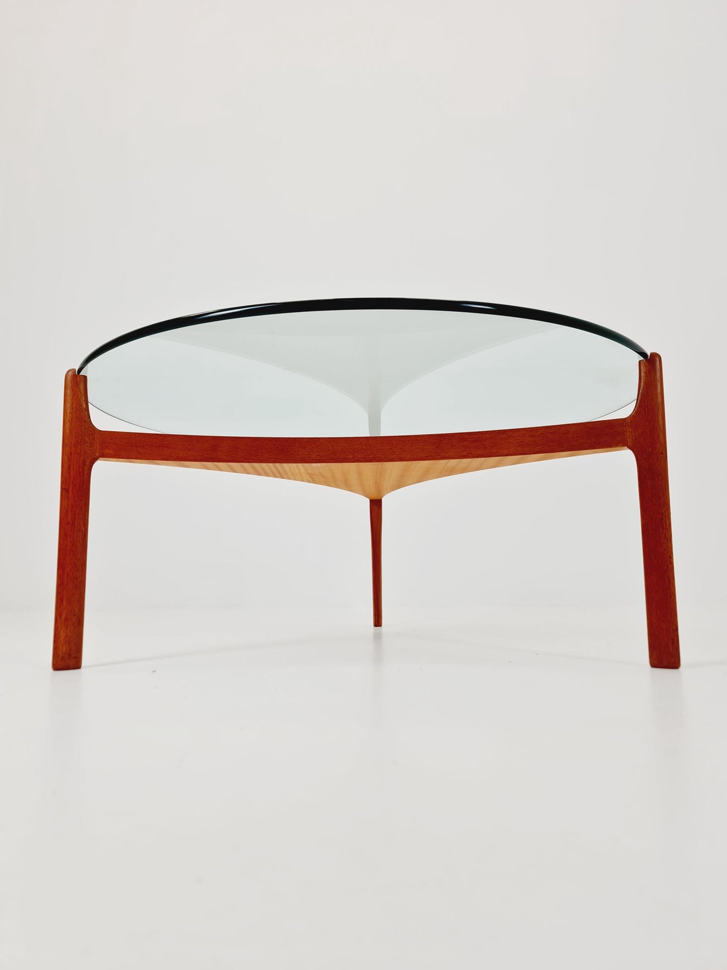 Vintage Teak and glass coffee table By Sven Ellekaer for christian Linneberg 1960s