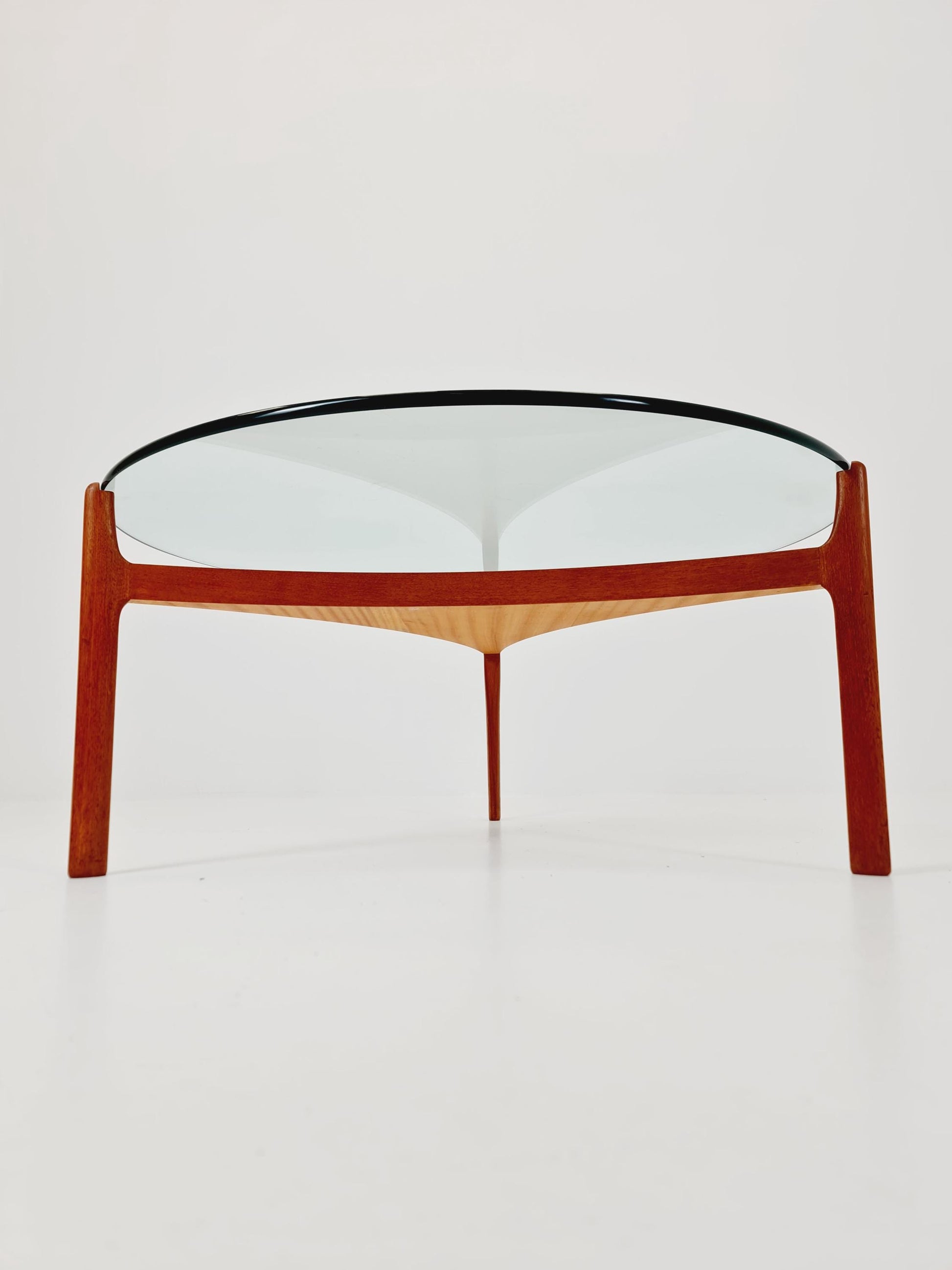 Vintage Teak and glass coffee table By Sven Ellekaer for christian Linneberg 1960s