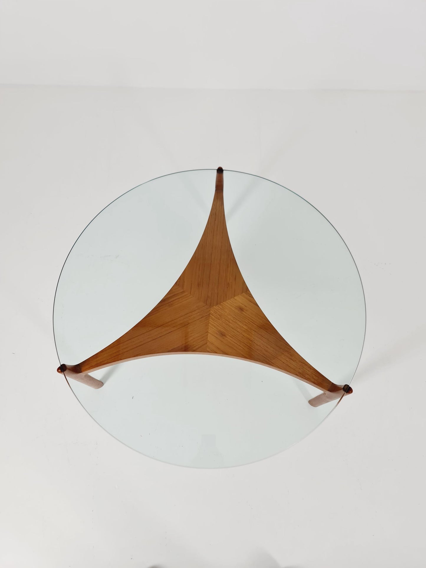Vintage Teak and glass coffee table By Sven Ellekaer for christian Linneberg 1960s