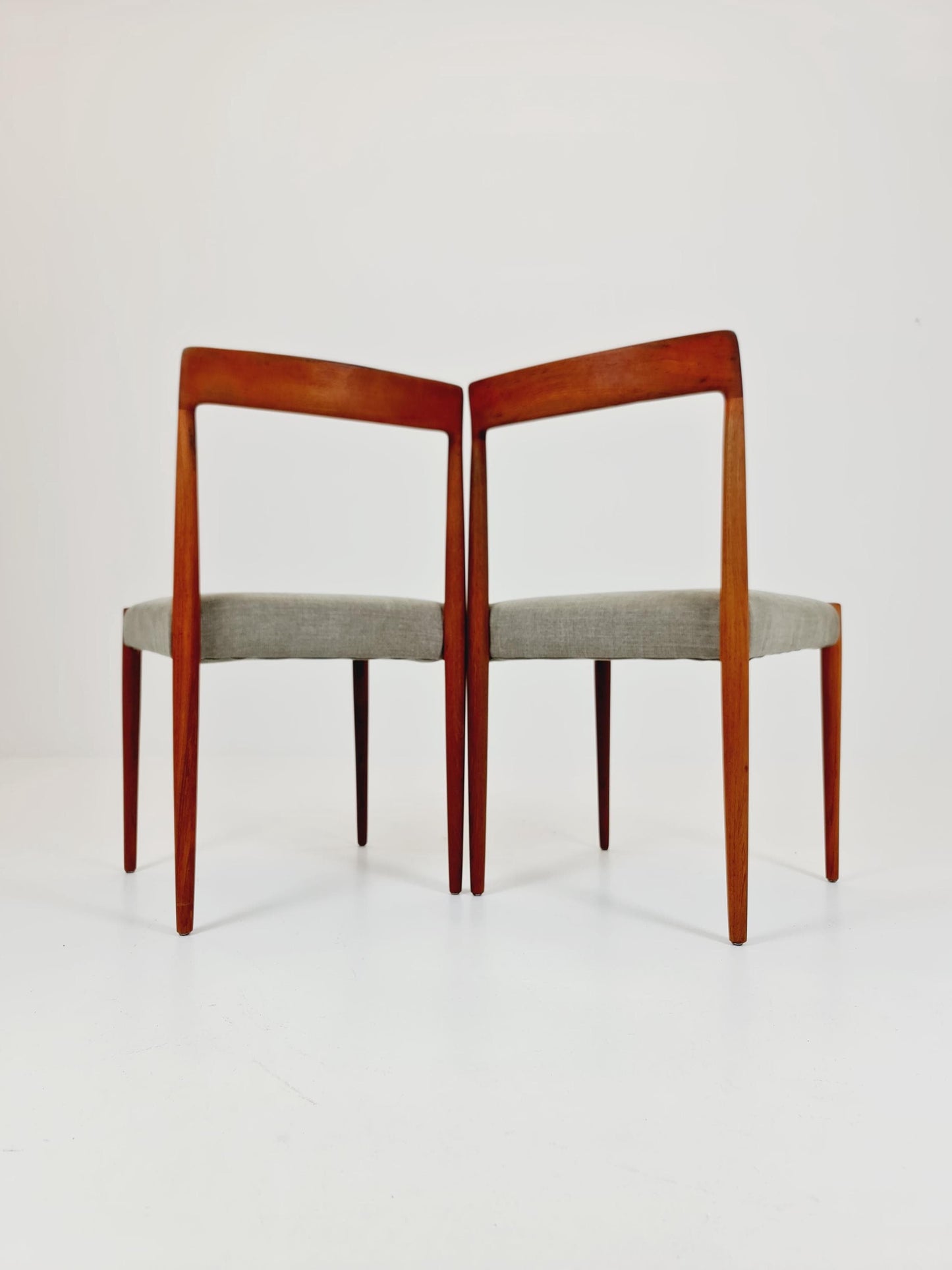 Mid century German Teak Dining Chair by Lübke, 1960s, set of 2