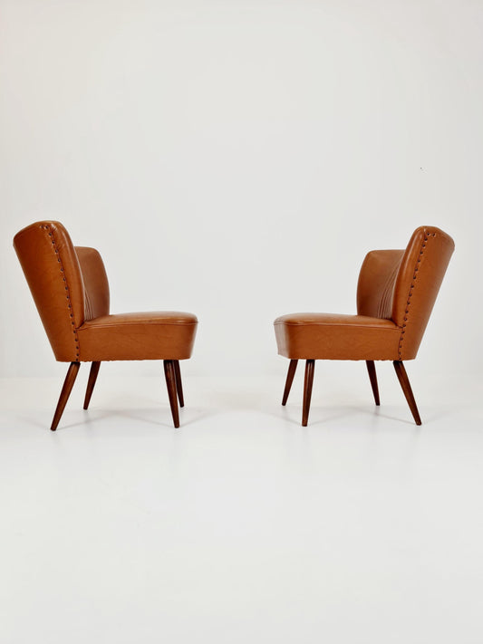 Midcentury German Cocktail Chair Rockabilly Set of 2 ,1950s