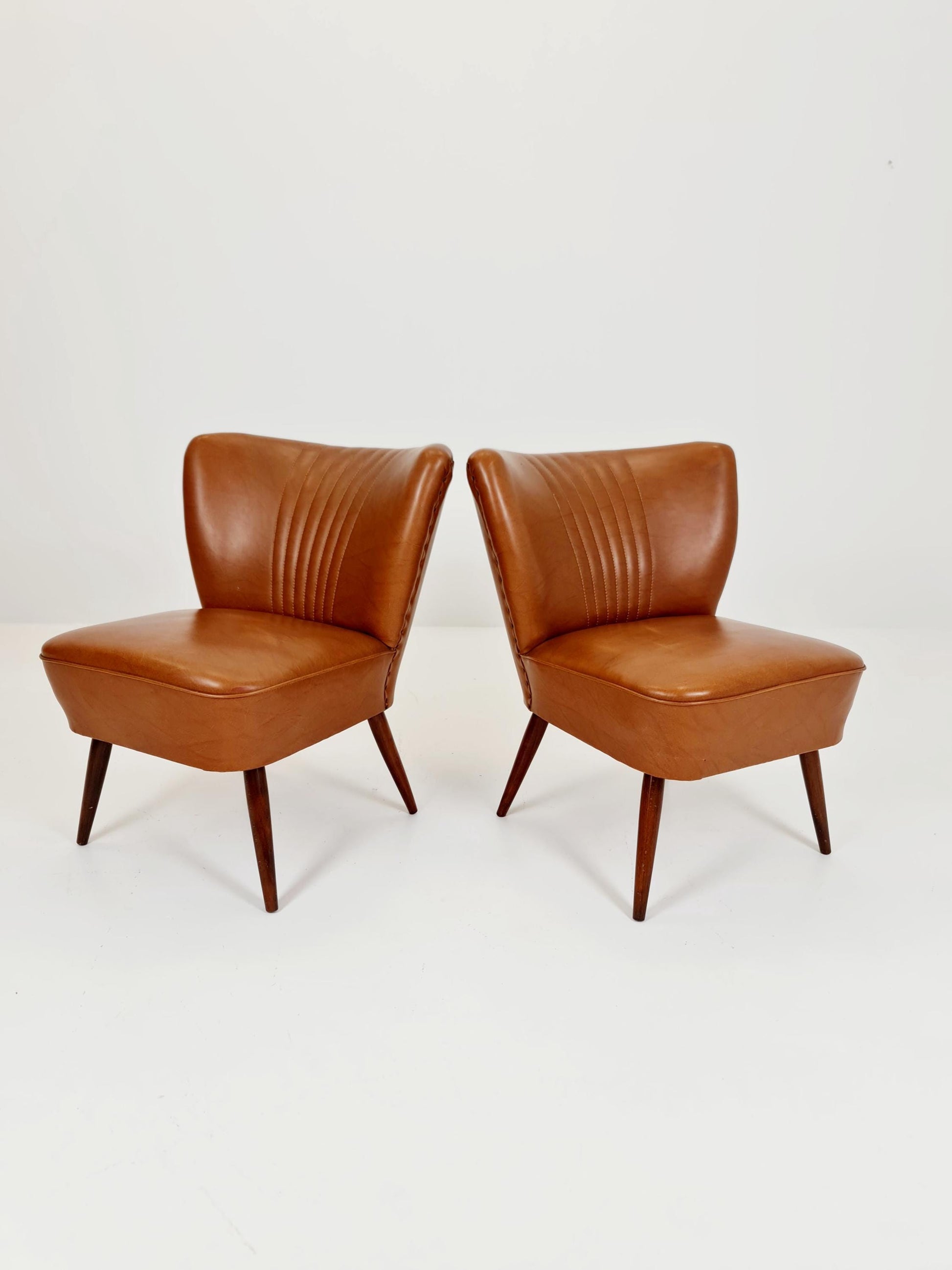 Midcentury German Cocktail Chair Rockabilly Set of 2 ,1950s