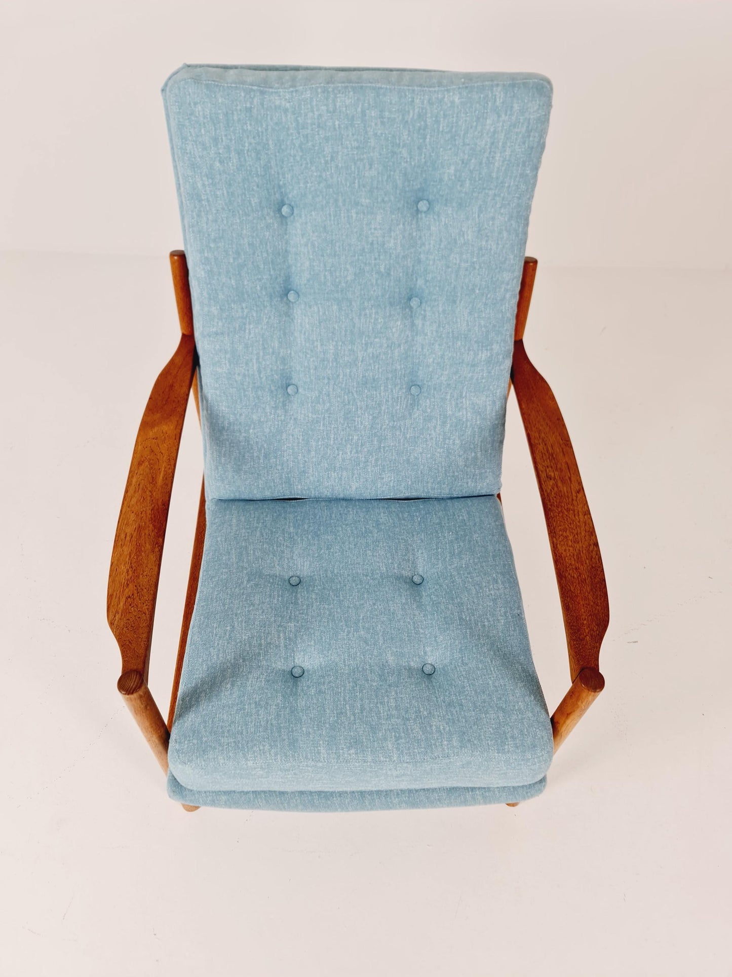 Mid Century Solid Teak lounge chair/ Easy chair , 1960s