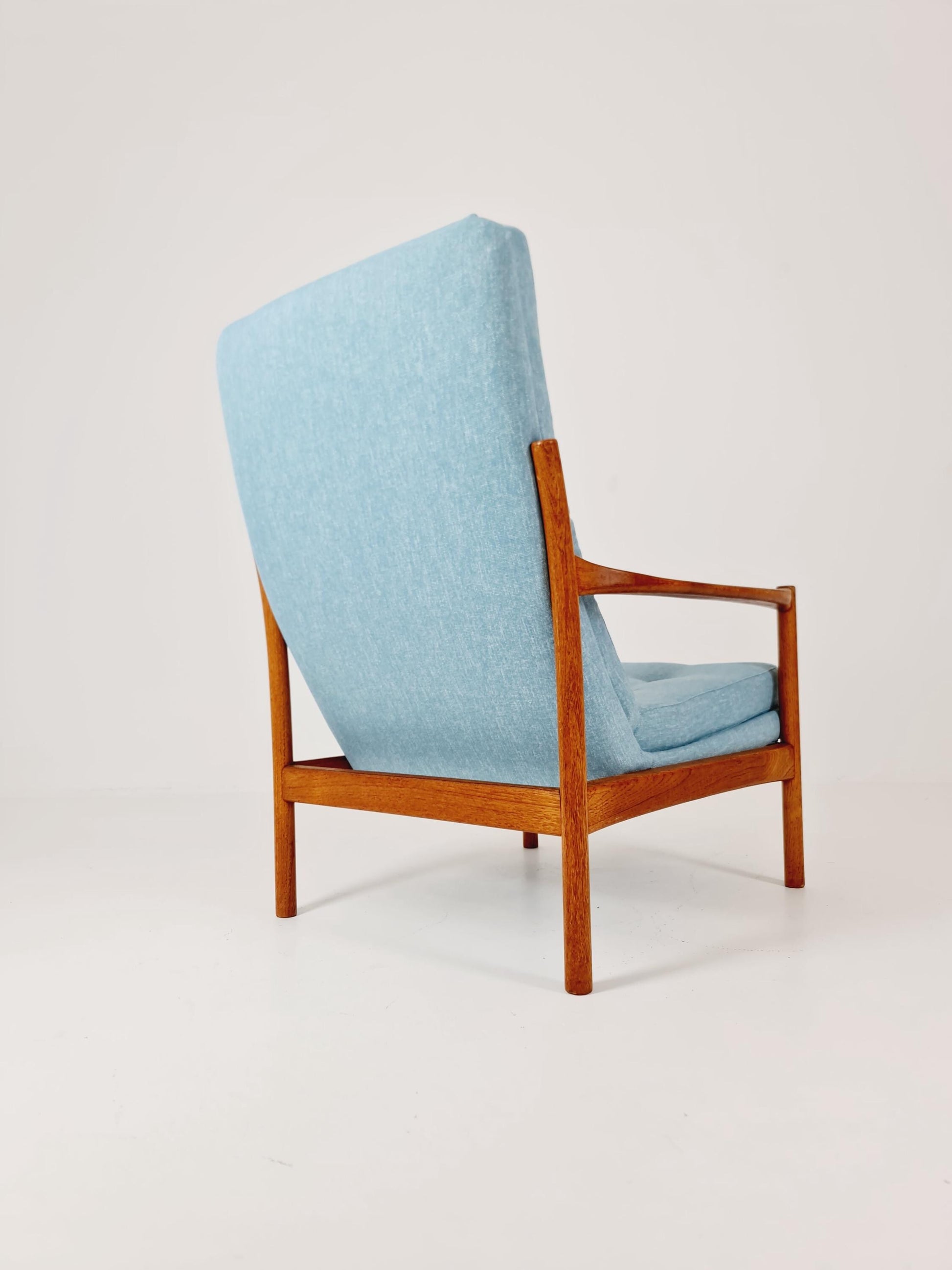 Mid Century Solid Teak lounge chair/ Easy chair , 1960s