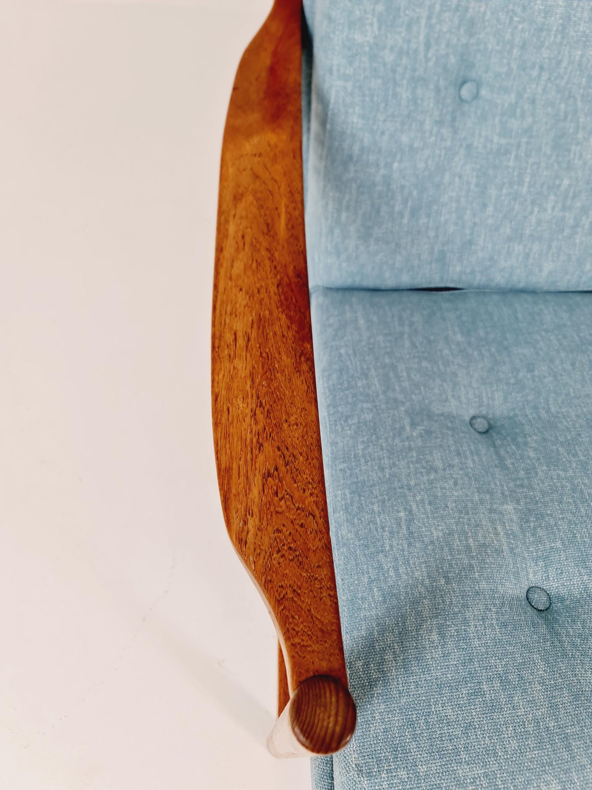 Mid Century Solid Teak lounge chair/ Easy chair , 1960s