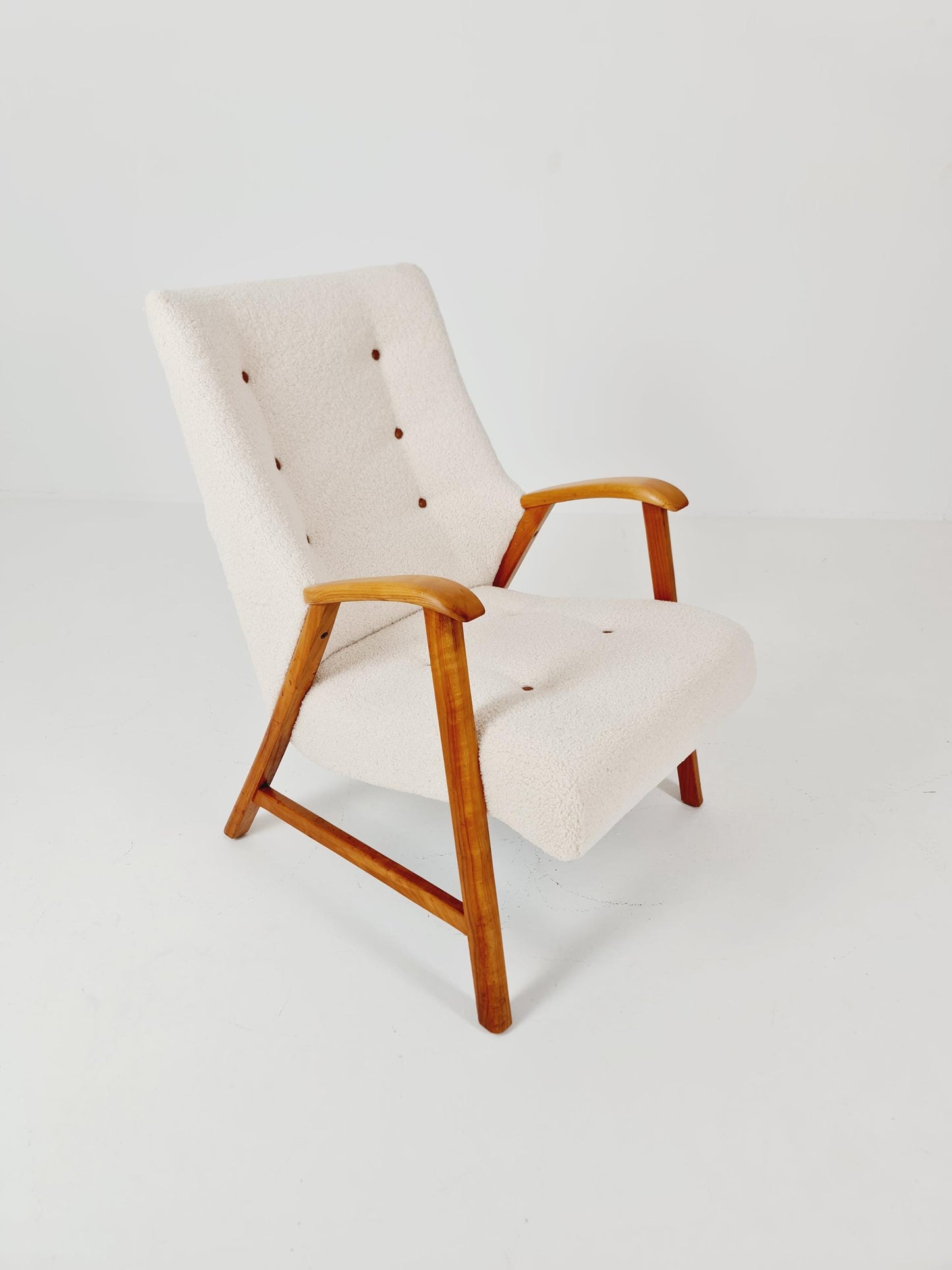 Rare Midcentury German club lounge chair, 1950s
