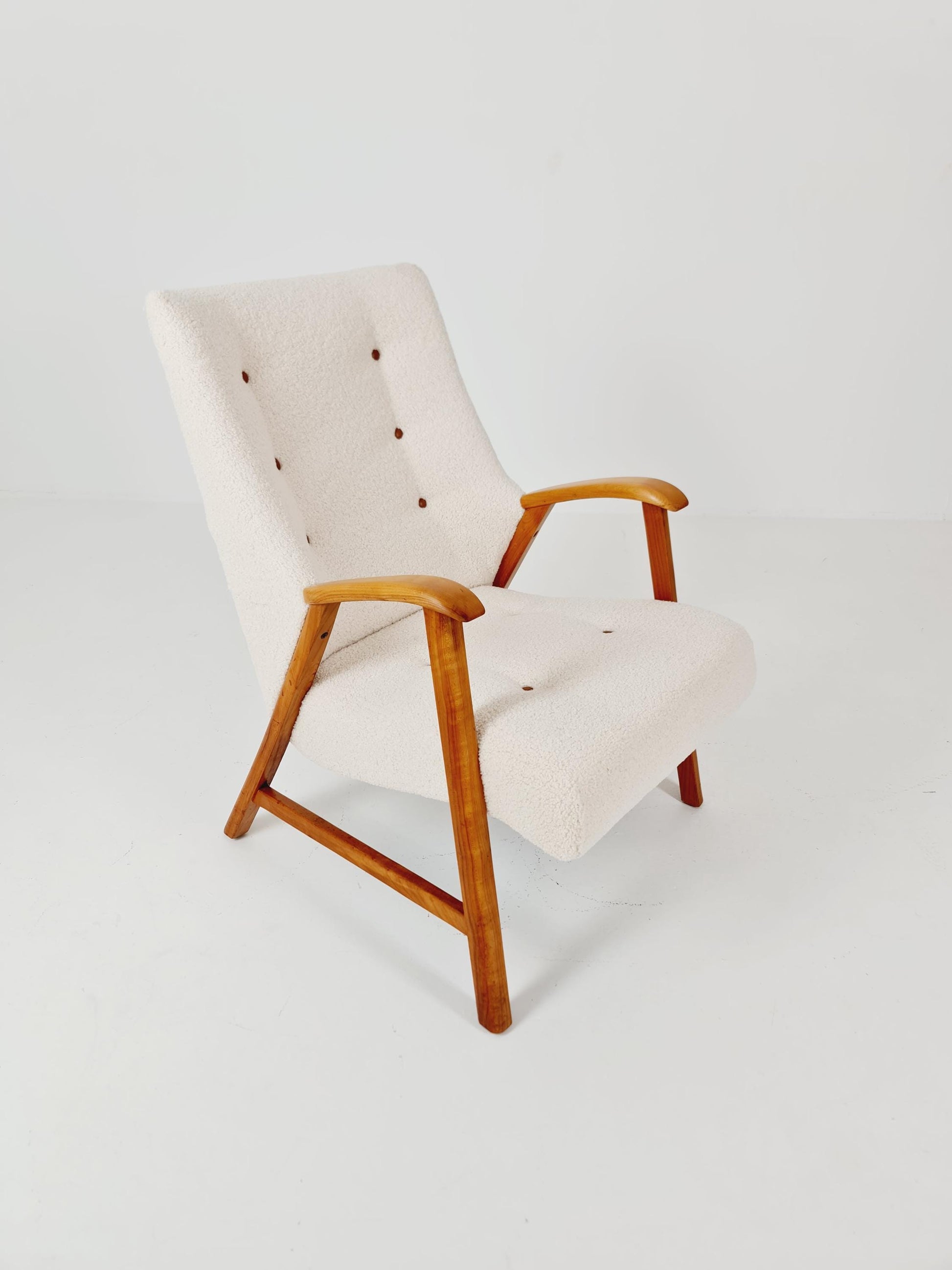 Rare Midcentury German club lounge chair, 1950s