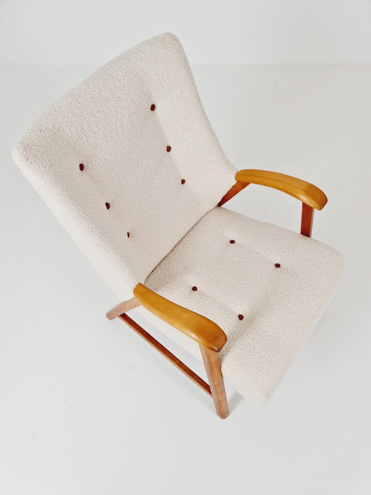 Rare Midcentury German club lounge chair, 1950s