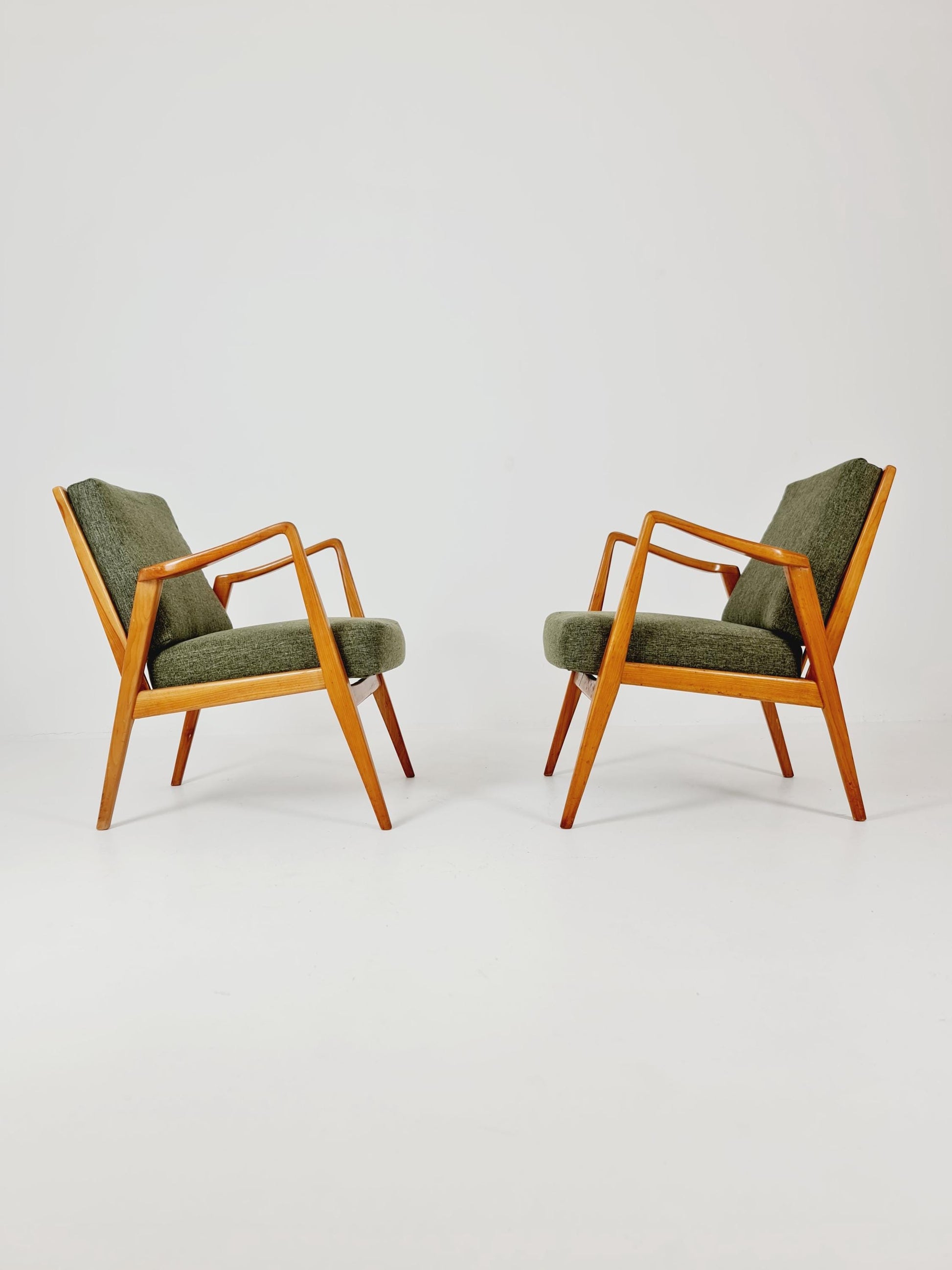 Midcentury easy chairs by Walter Knoll for Knoll Antimott , Germany, 1960s, Set of 2