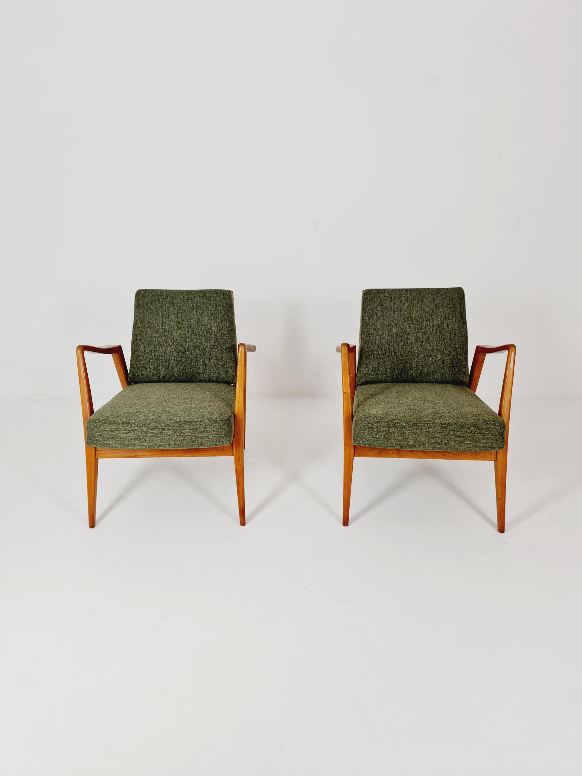 Midcentury easy chairs by Walter Knoll for Knoll Antimott , Germany, 1960s, Set of 2