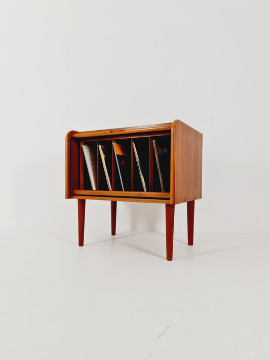 Vintage Danish teak record cabinet sideboard By Bornholm Möbler , 1960s