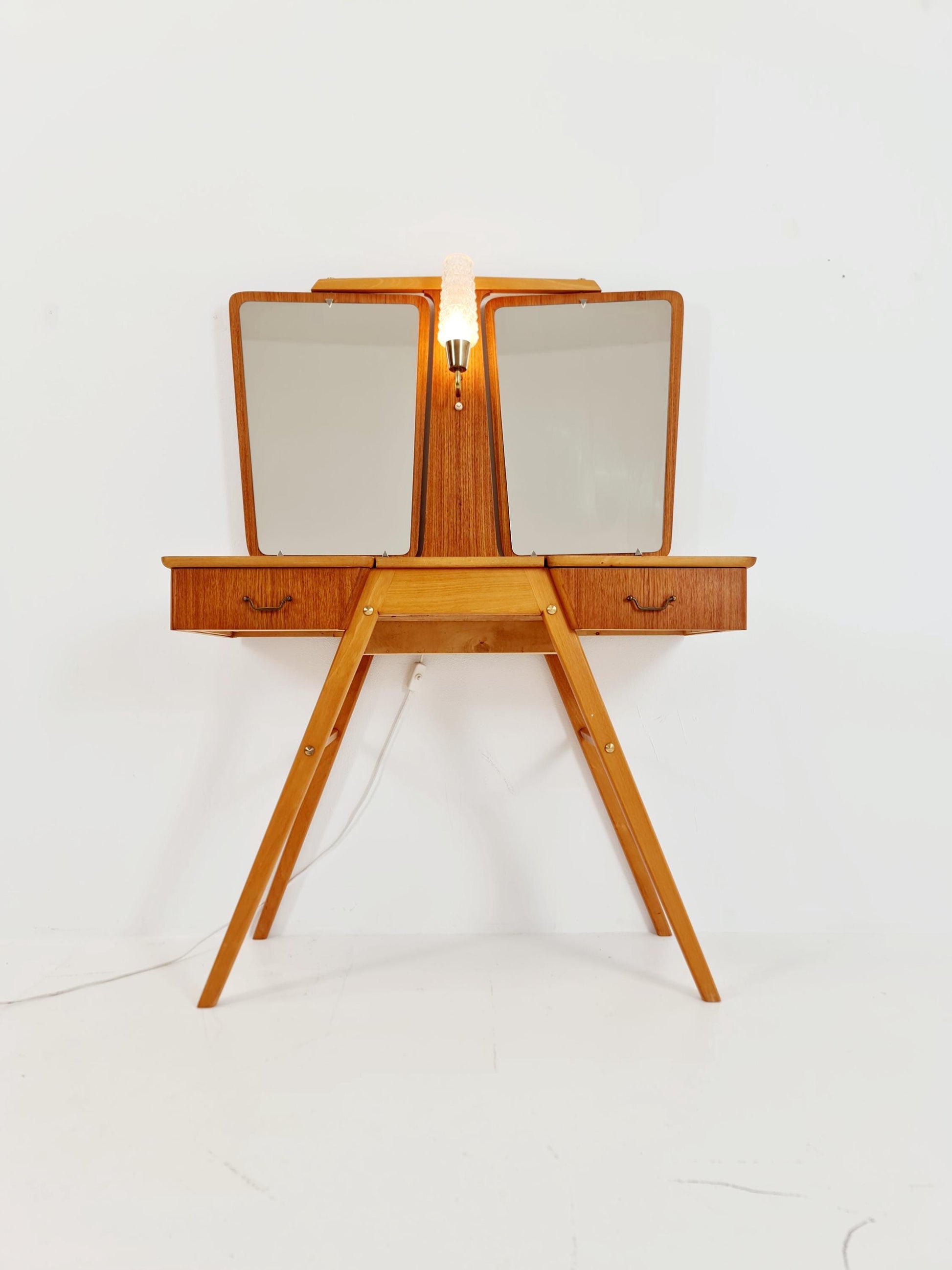 Mid Century Modern Danish Teak vanity table/ make up table by Svante Skogh, 1960s