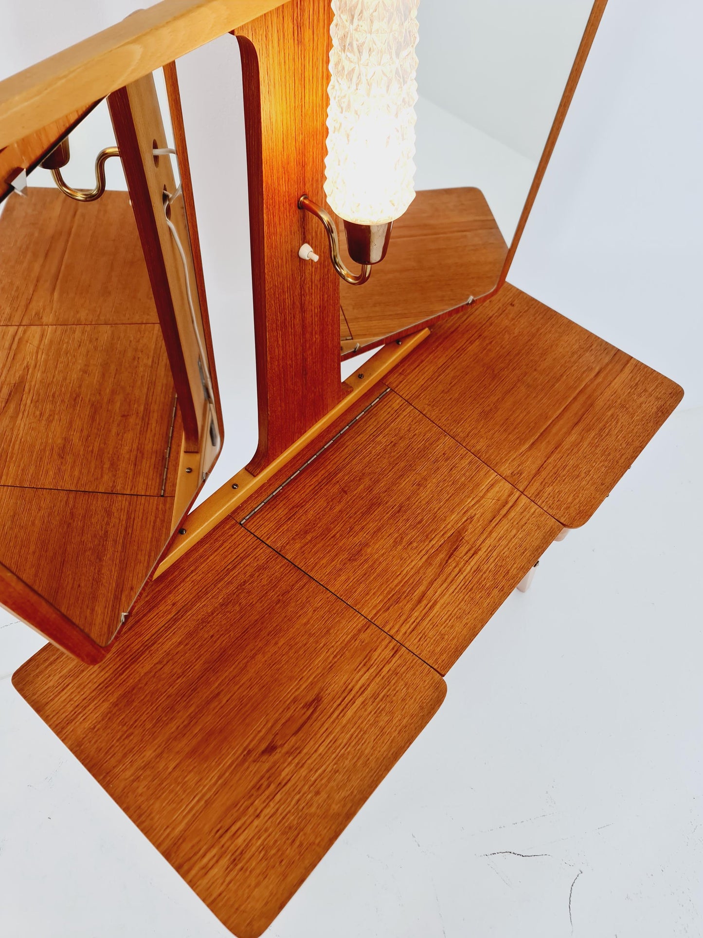 Mid Century Modern Danish Teak vanity table/ make up table by Svante Skogh, 1960s