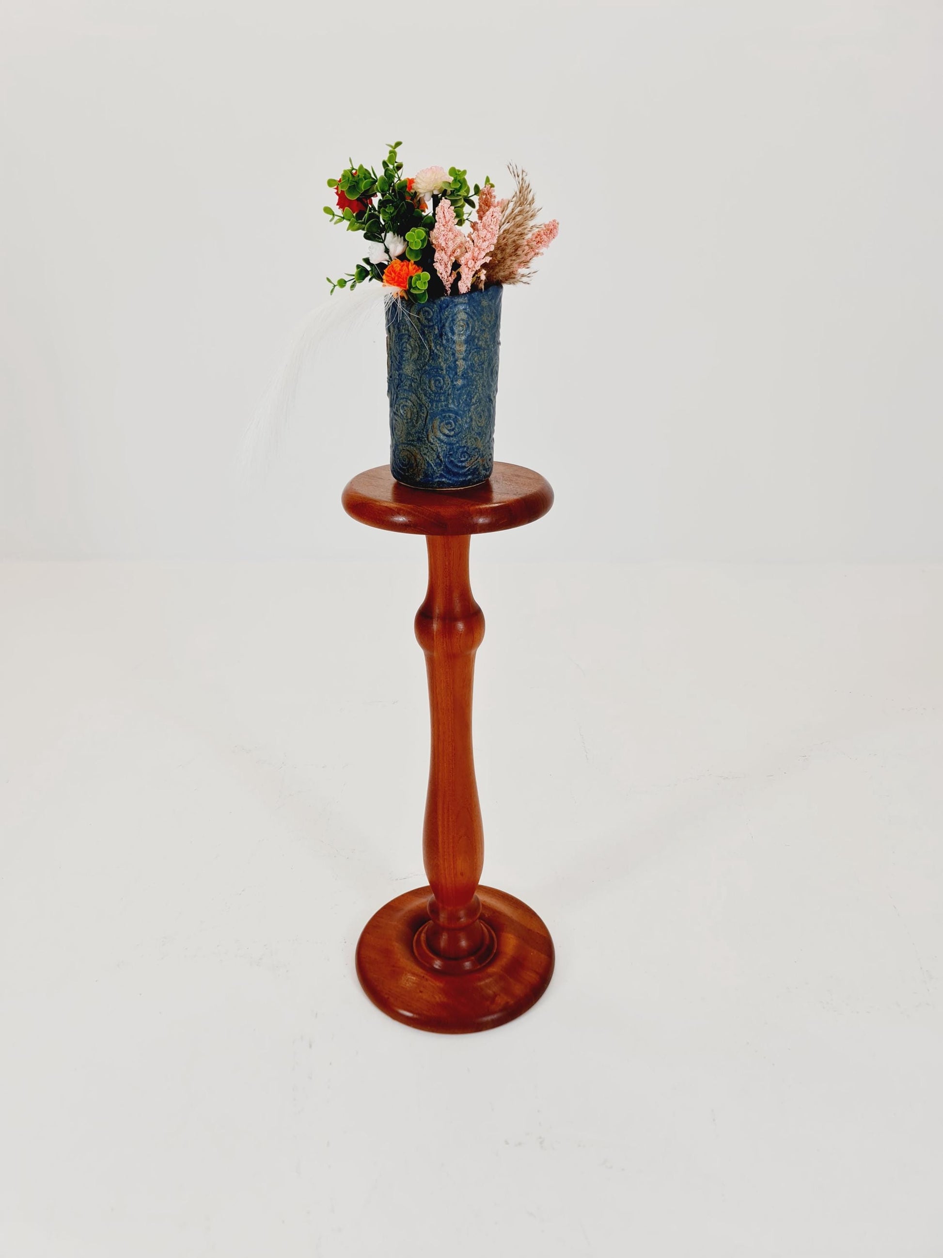 Vintage solid teak plant stand Denmark 1960