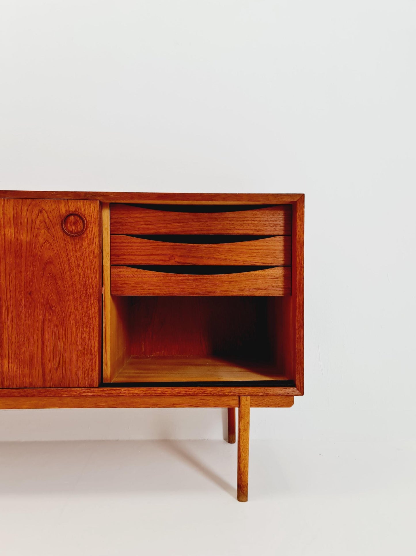 Mid Century Modern Swedish walnut sideboard by B. Fridhagen for Bodafors, 1964