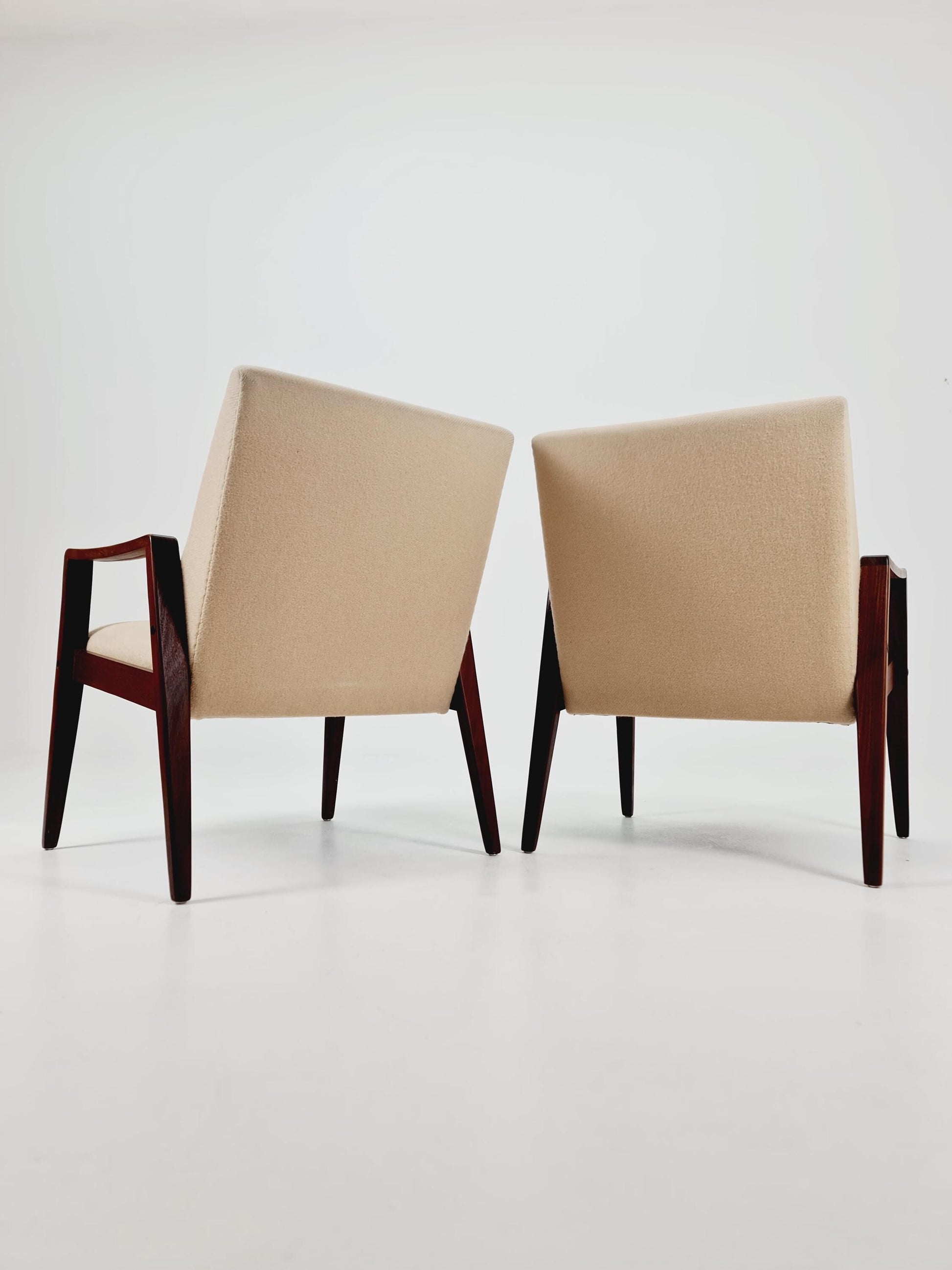 Mid century easy lounge chairs 1960s, Set of 2