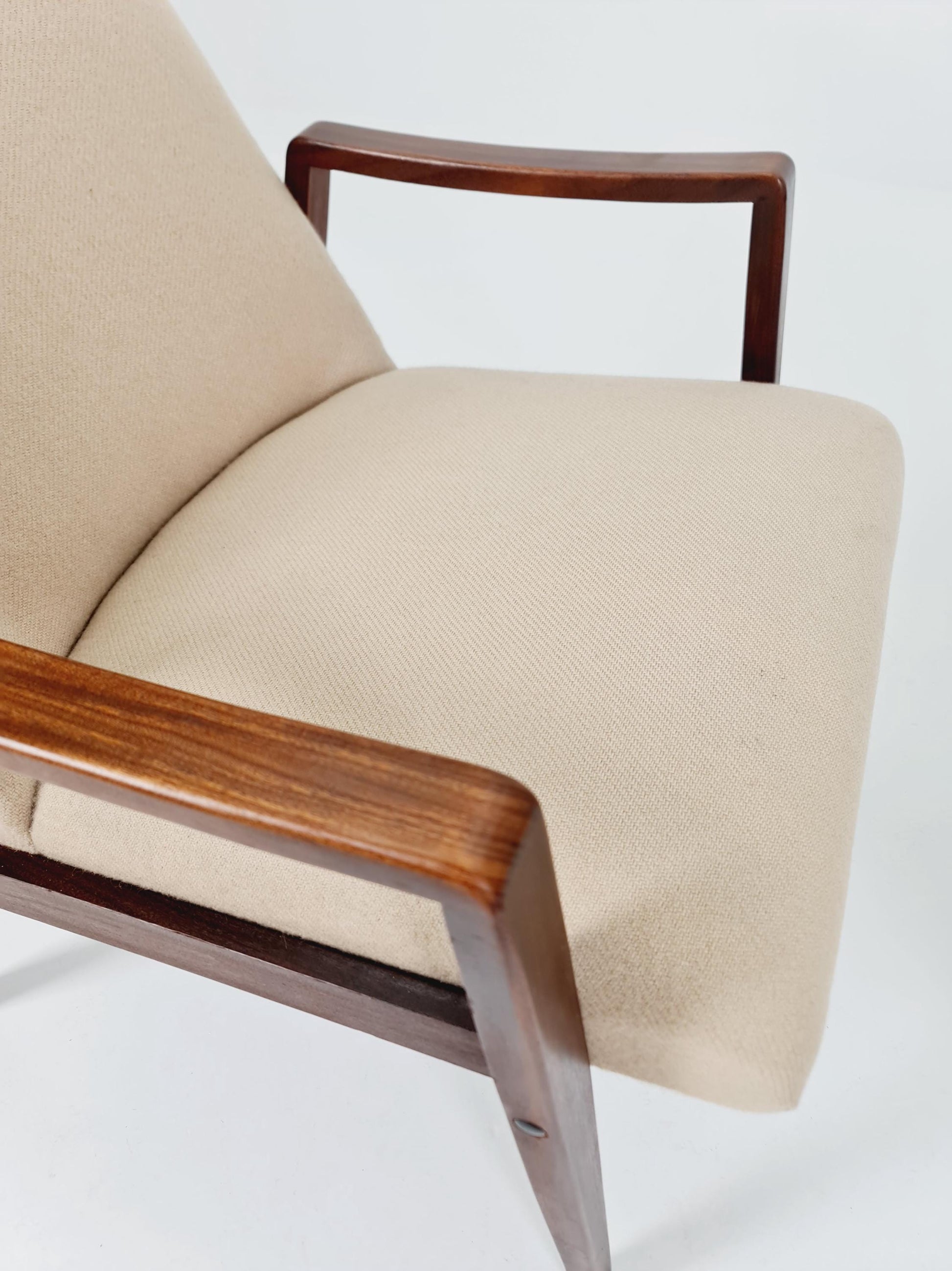 Mid century easy lounge chairs 1960s, Set of 2