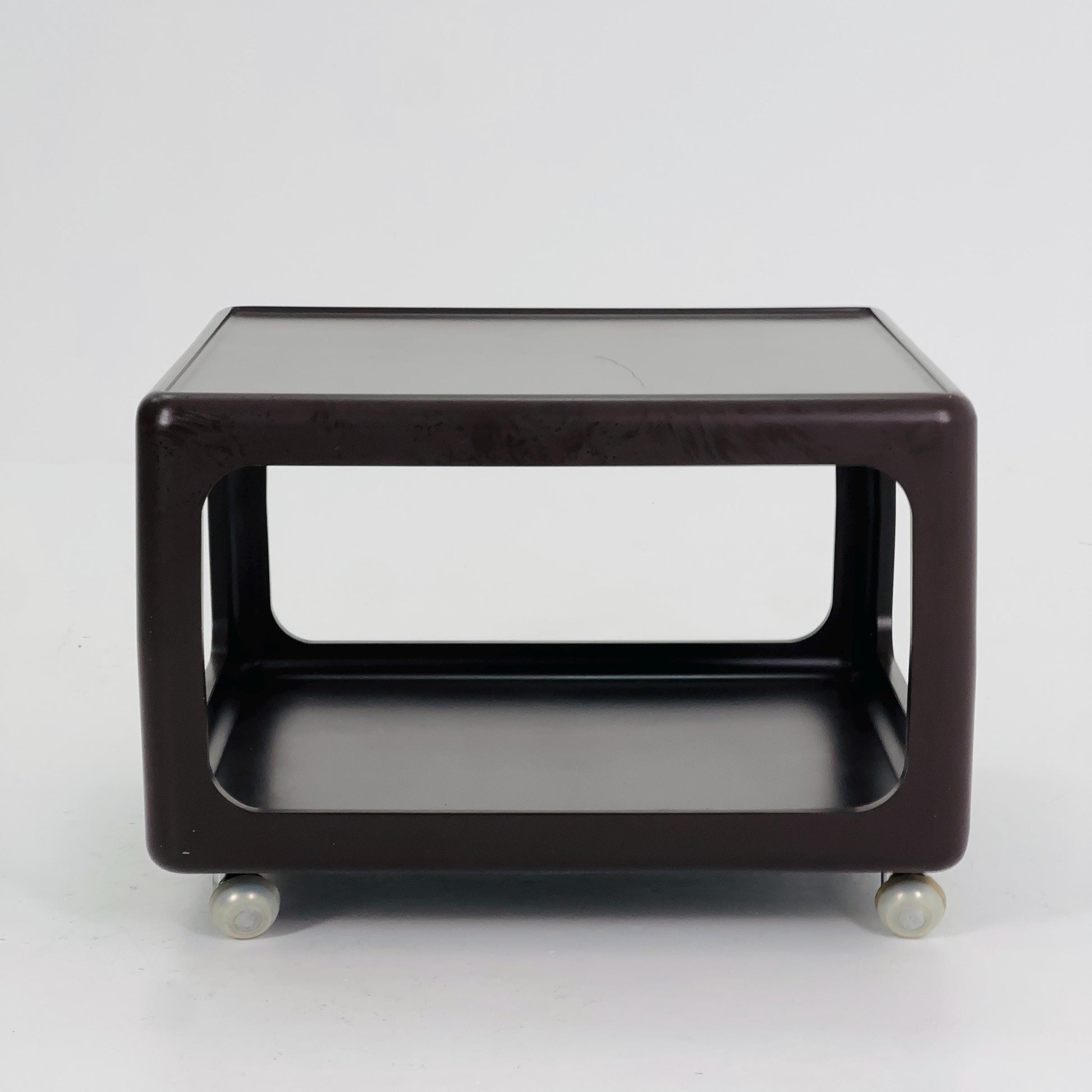 Mid century Space Age brown Coffee Table by Peter Ghyczy for Horn Germany , 1970s