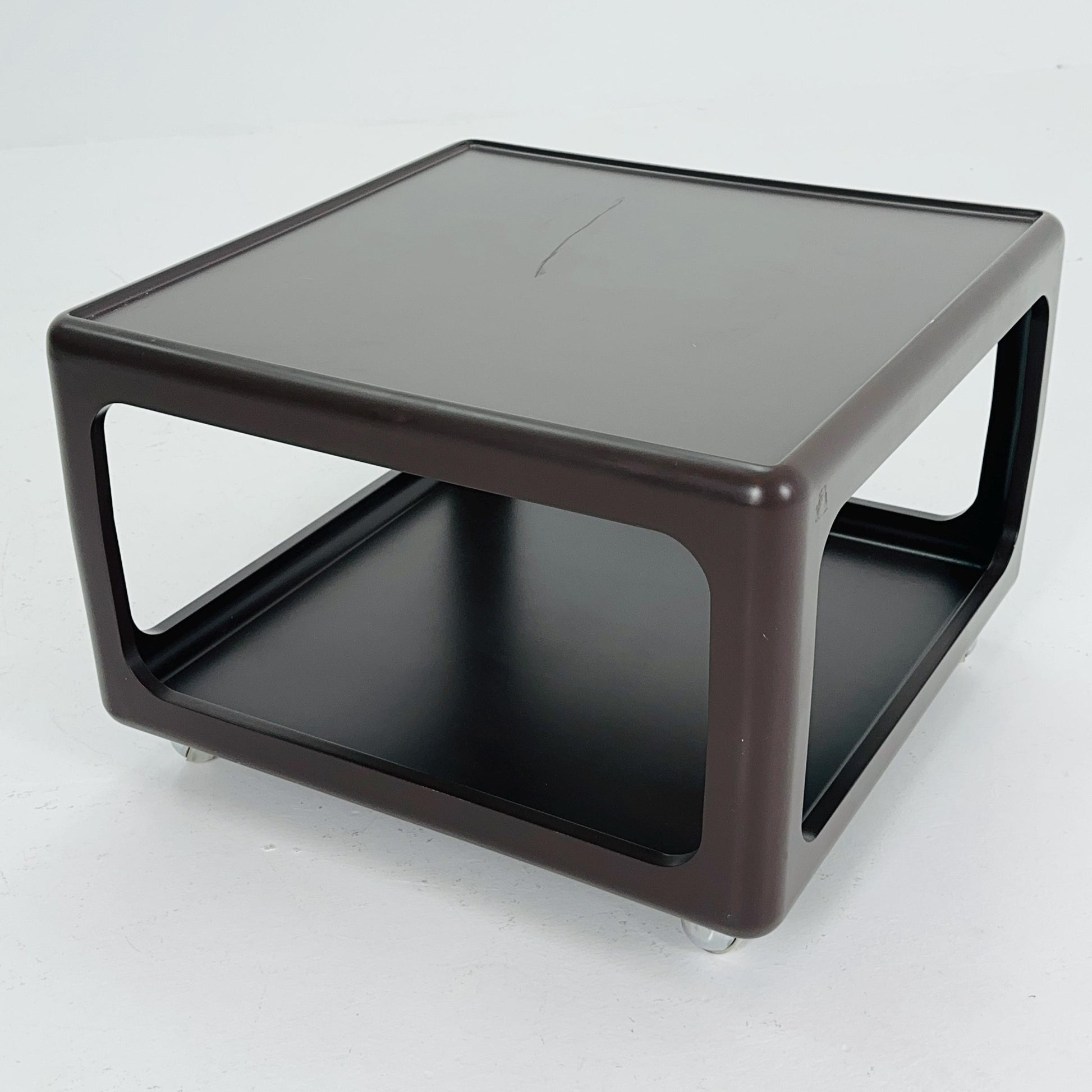 Mid century Space Age brown Coffee Table by Peter Ghyczy for Horn Germany , 1970s