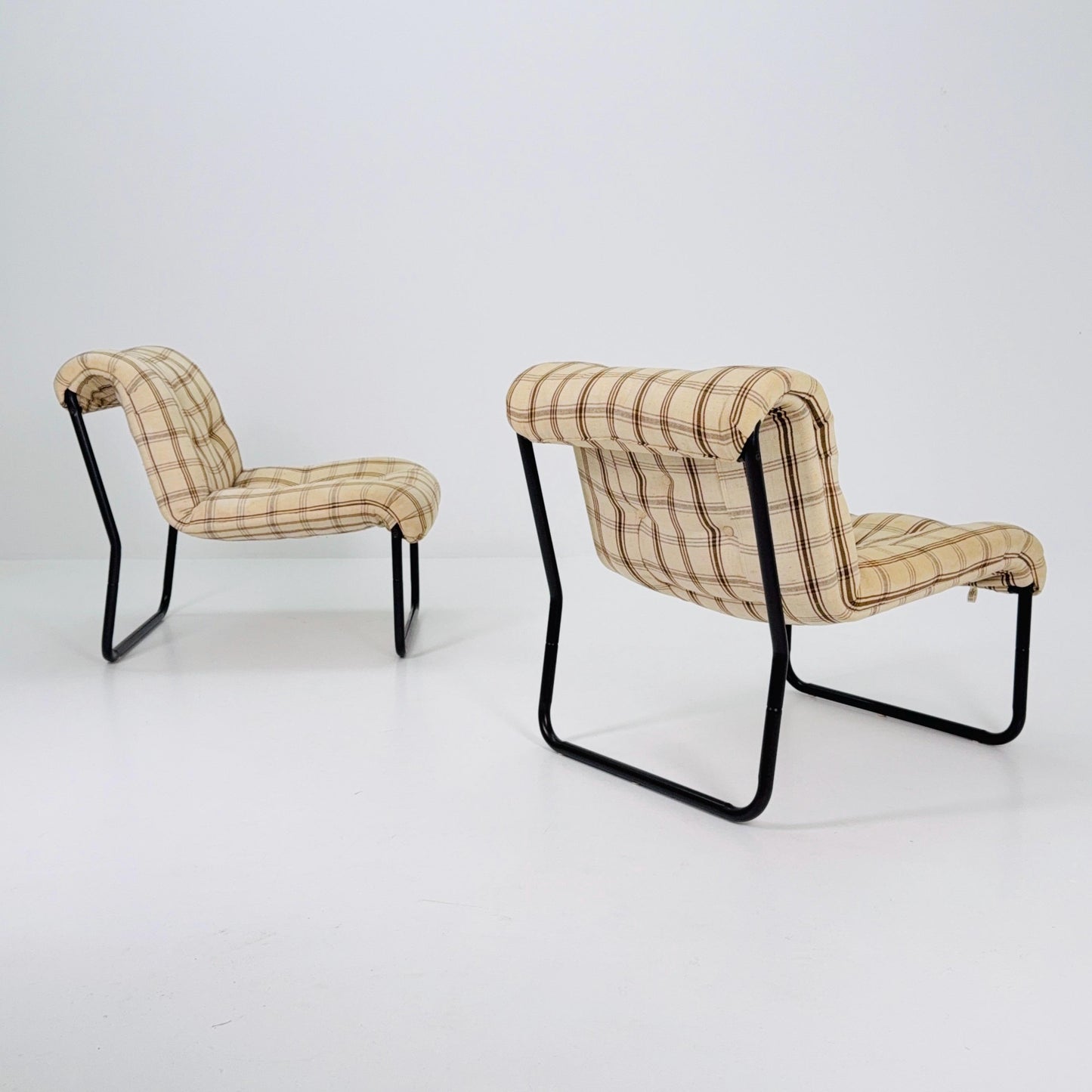 set of 2 Model Large Pixi Version lounge chairs by Gillis Lundgren for Ikea, 1970s