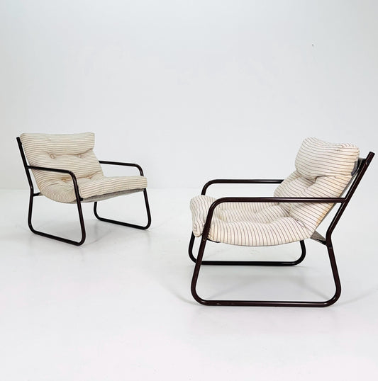 set of 2 Model Pixi Version lounge armchairs by Gillis Lundgren for Ikea, 1970s