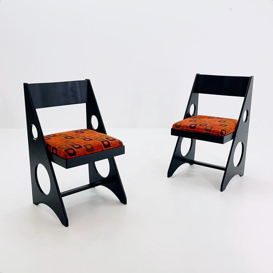 Set of 2 Mid Century Chairs by Gilbert Marklund for Furusnickarn AB, Sweden, 1970s