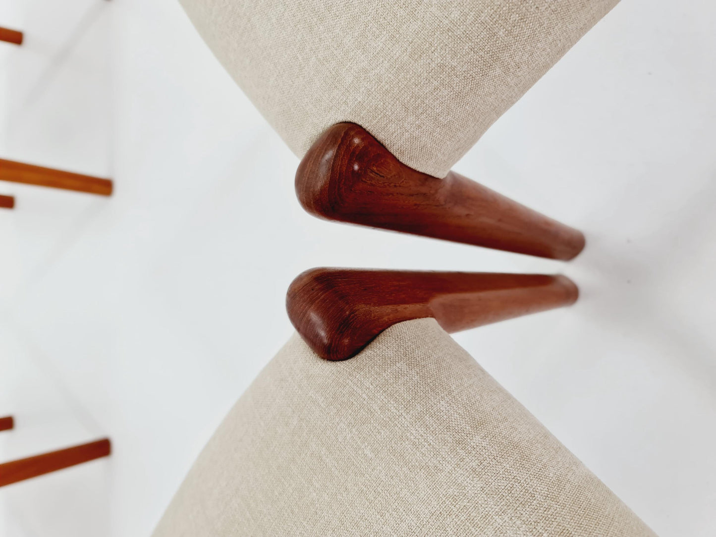 Vintage Danish Teak chairs By EMC Möbler Set of 4 ,1960s