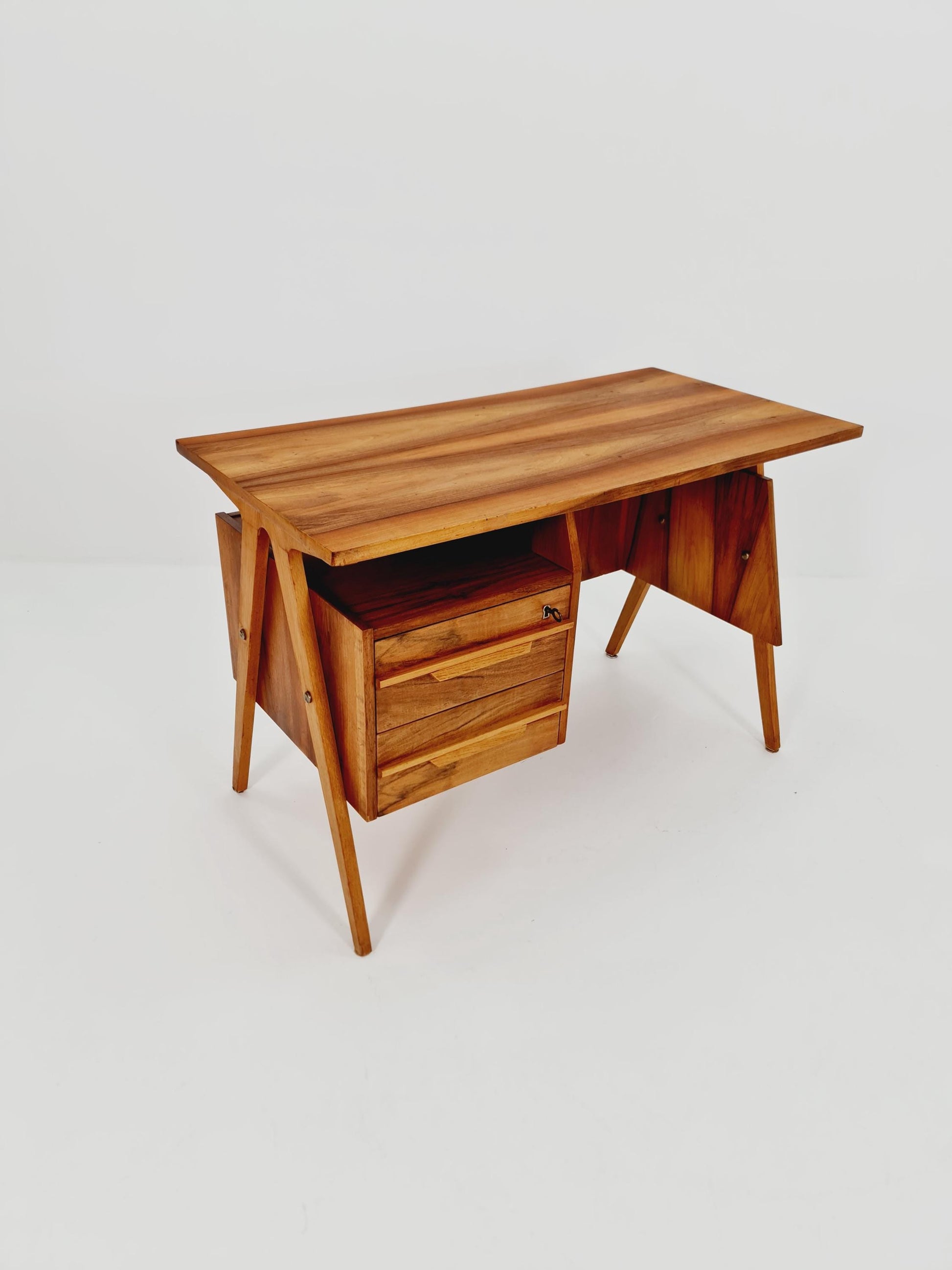 Super Rare Mid century vintage desk Walnut 1950s