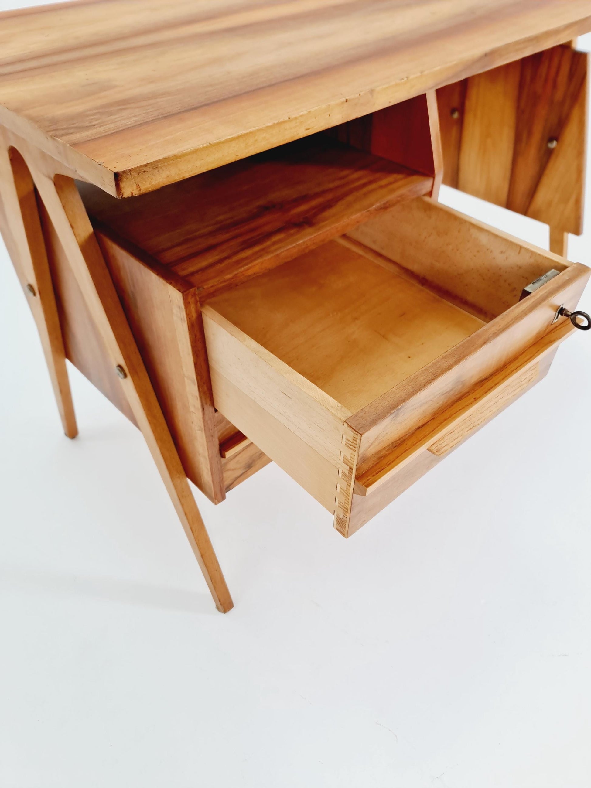 Super Rare Mid century vintage desk Walnut 1950s