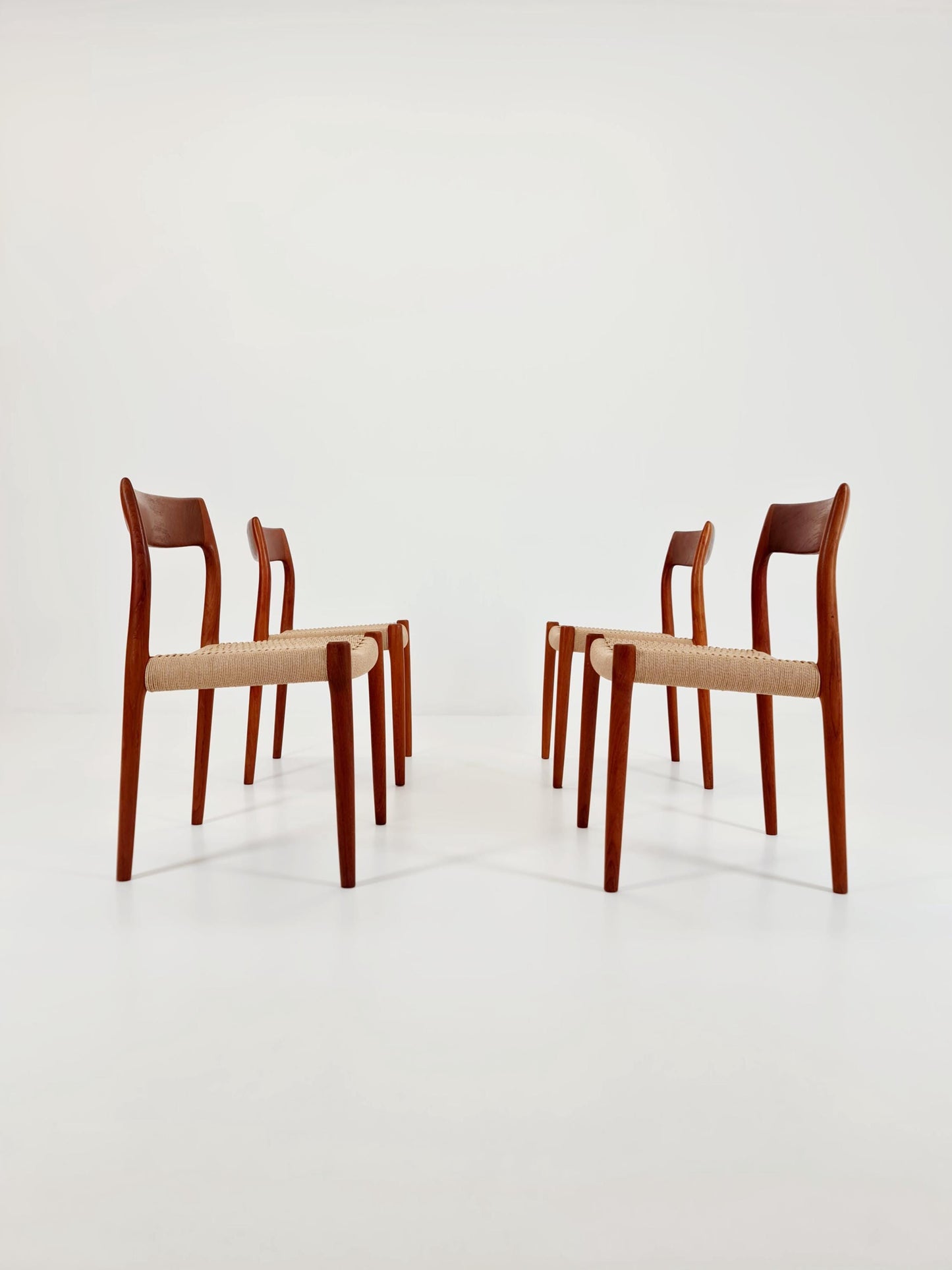 MidCentury Danish Teak Dining Chairs Niels O.Moller, 1960s, set of 4