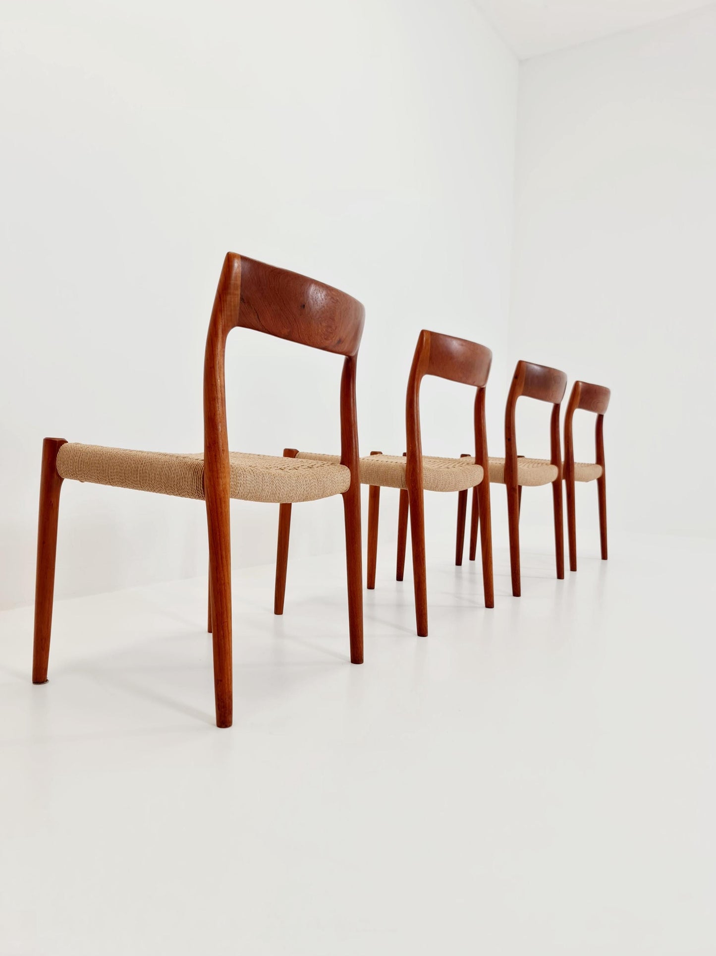 MidCentury Danish Teak Dining Chairs Niels O.Moller, 1960s, set of 4