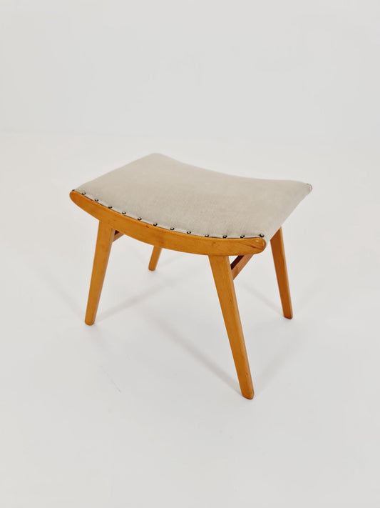 Mid century modern German ottoman/footstool make up stool from the 50s