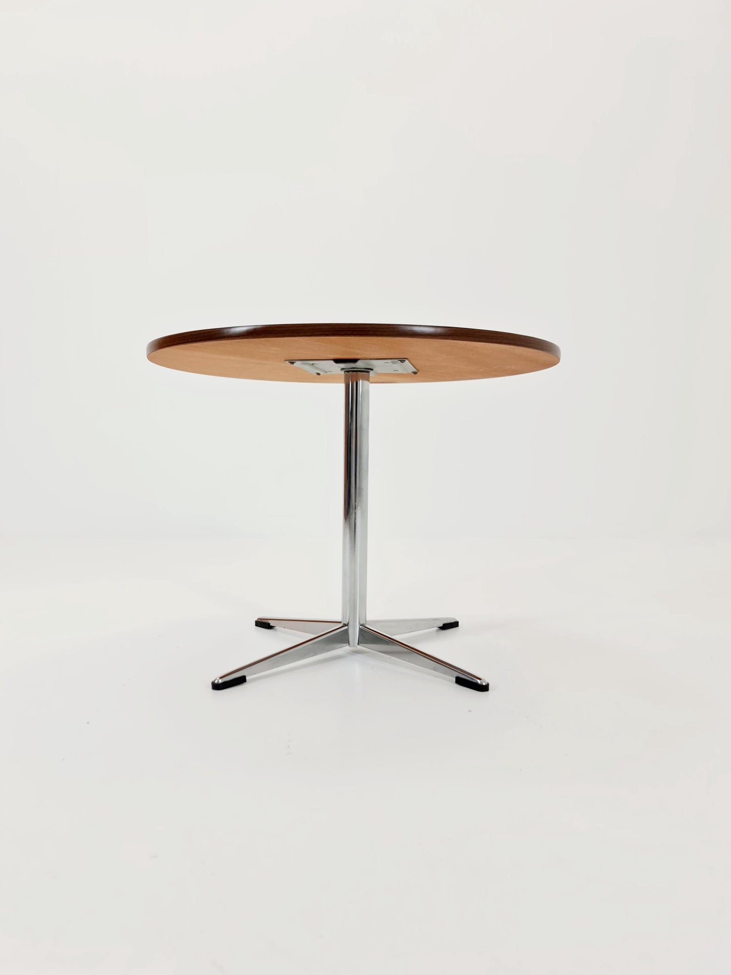 vintage teak & chrome coffee table 1970s