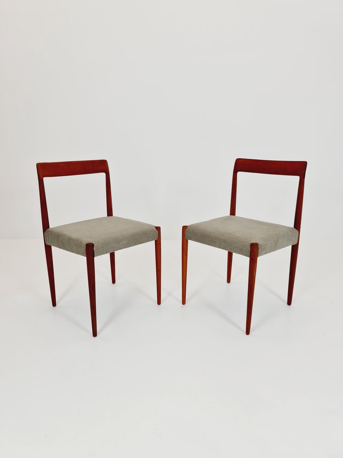 Mid century German Teak Dining Chair by Lübke, 1960s, set of 2