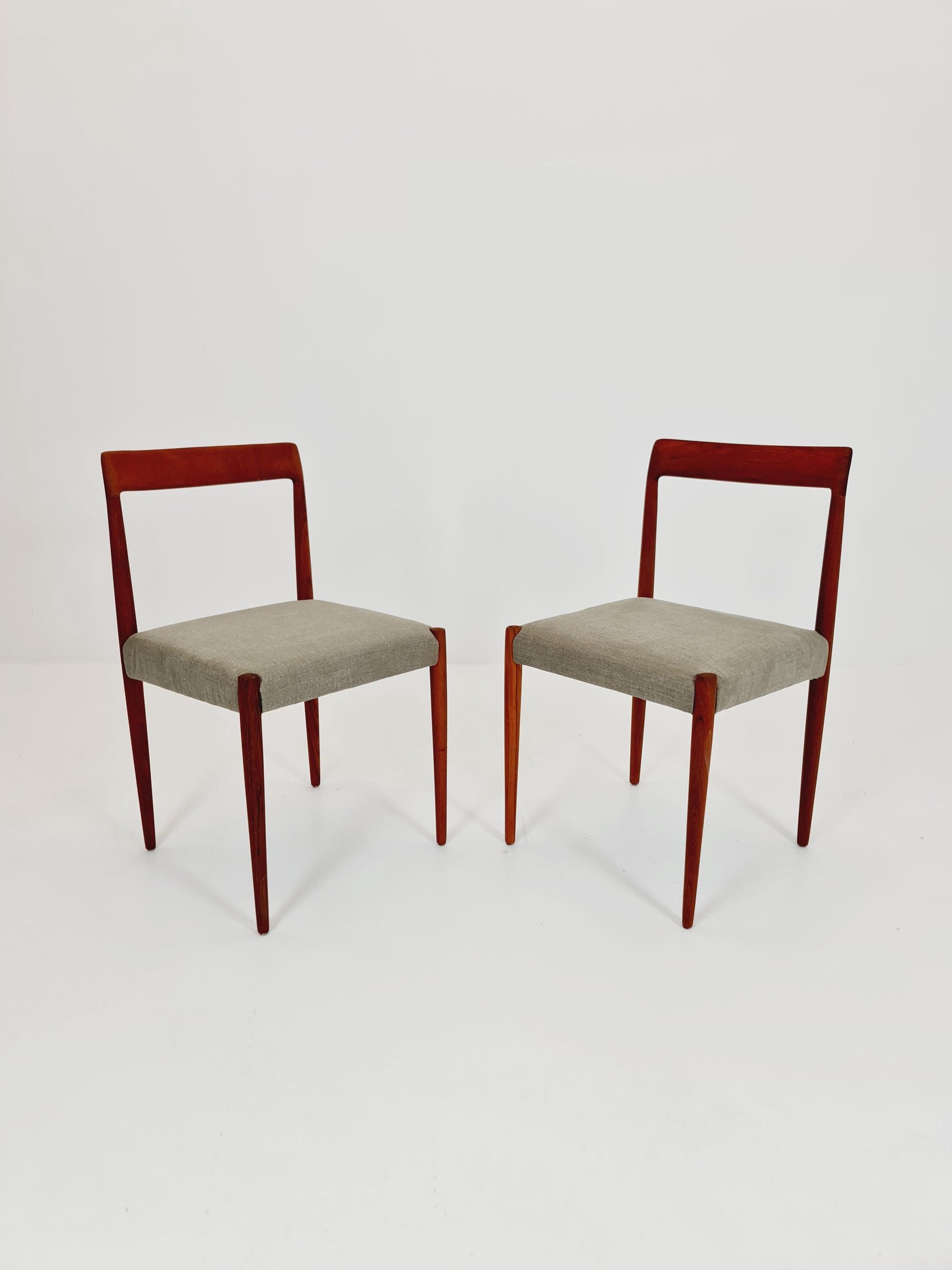 Mid century German Teak Dining Chair by Lübke, 1960s, set of 2
