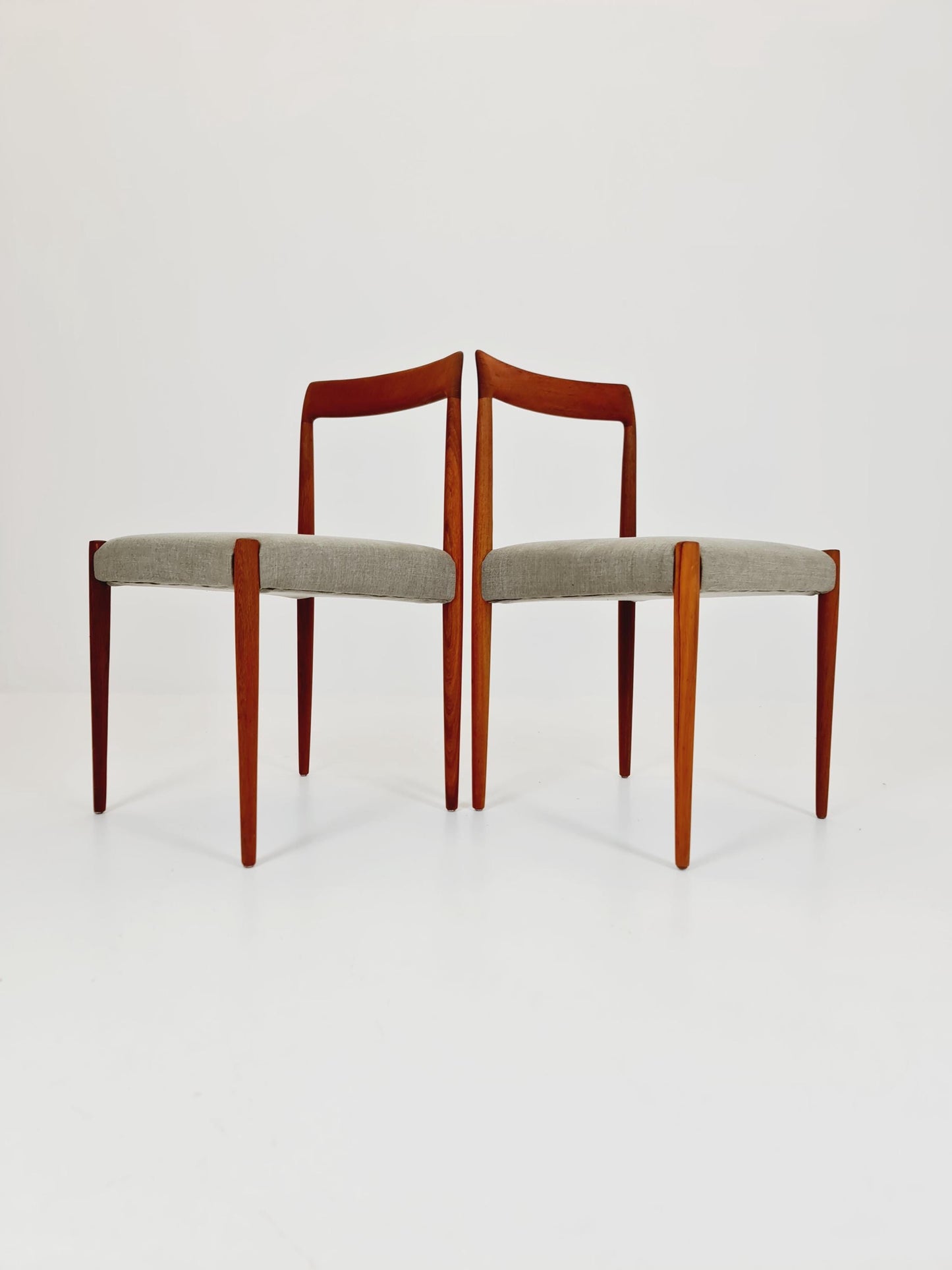 Mid century German Teak Dining Chair by Lübke, 1960s, set of 2