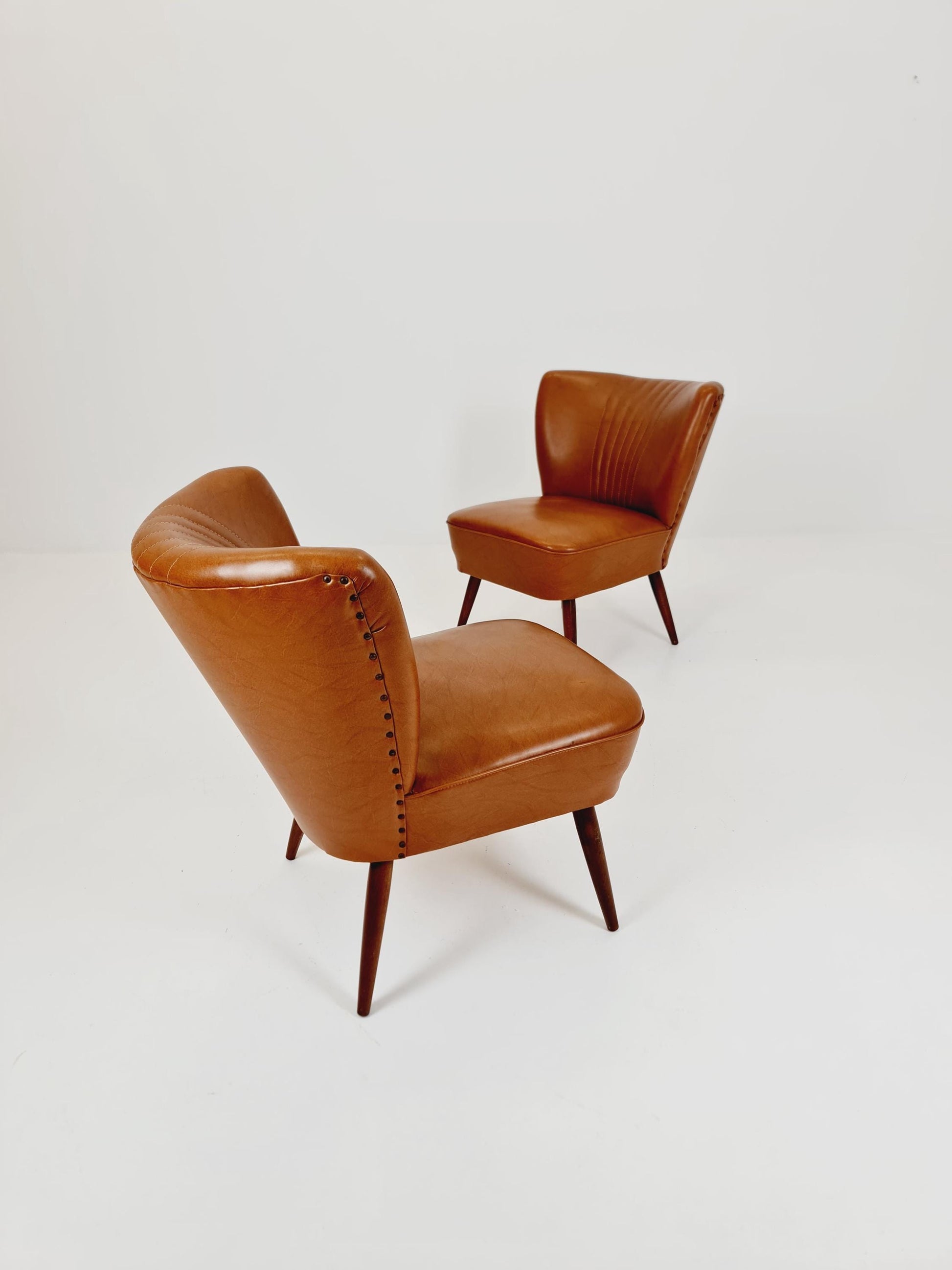 Midcentury German Cocktail Chair Rockabilly Set of 2 ,1950s