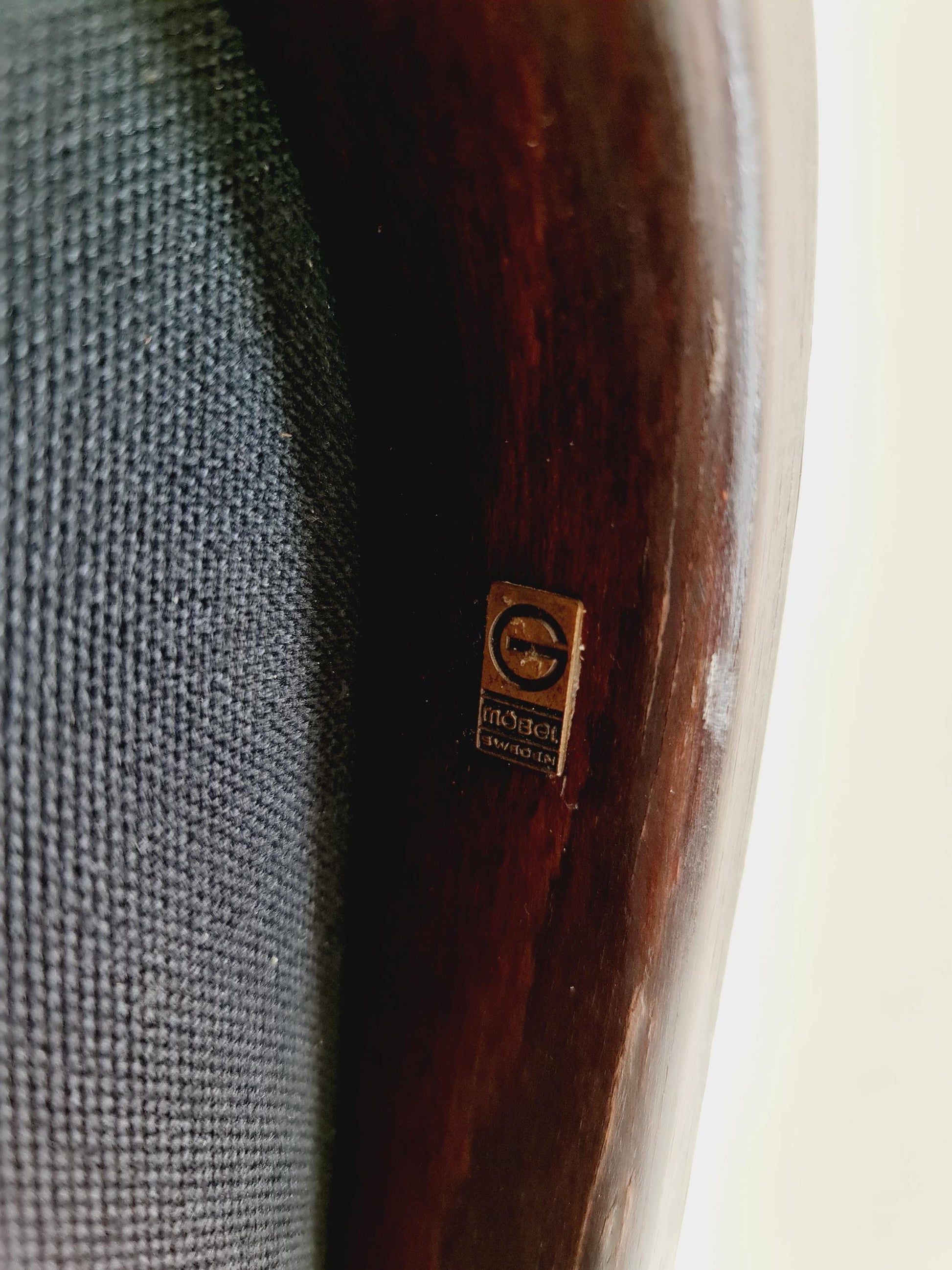 Swedish Midcentury leather armchair by Gote Mobler Nassjo , 1960s, set of 2