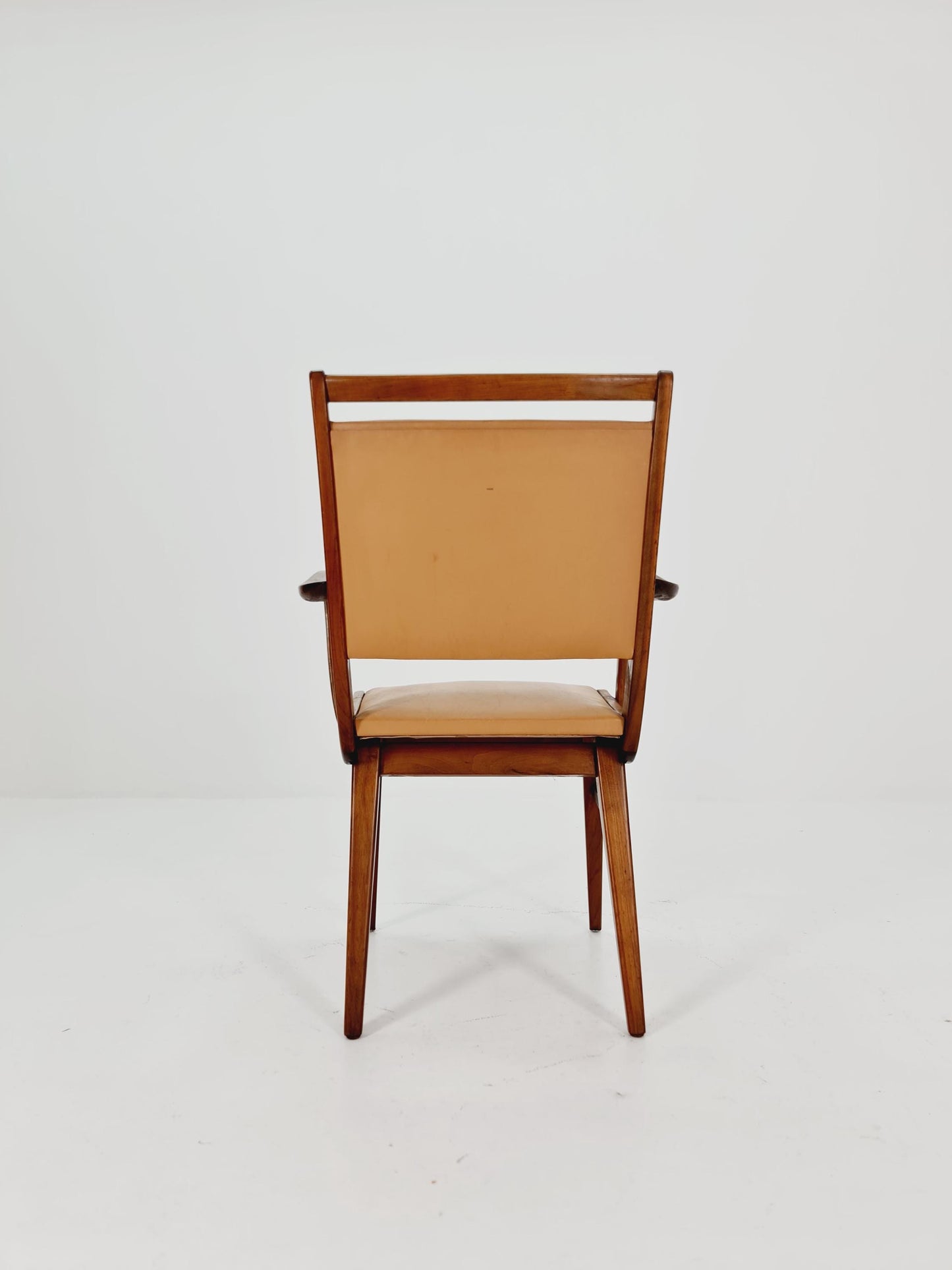 Mid-century walnut German armchair, 1960s