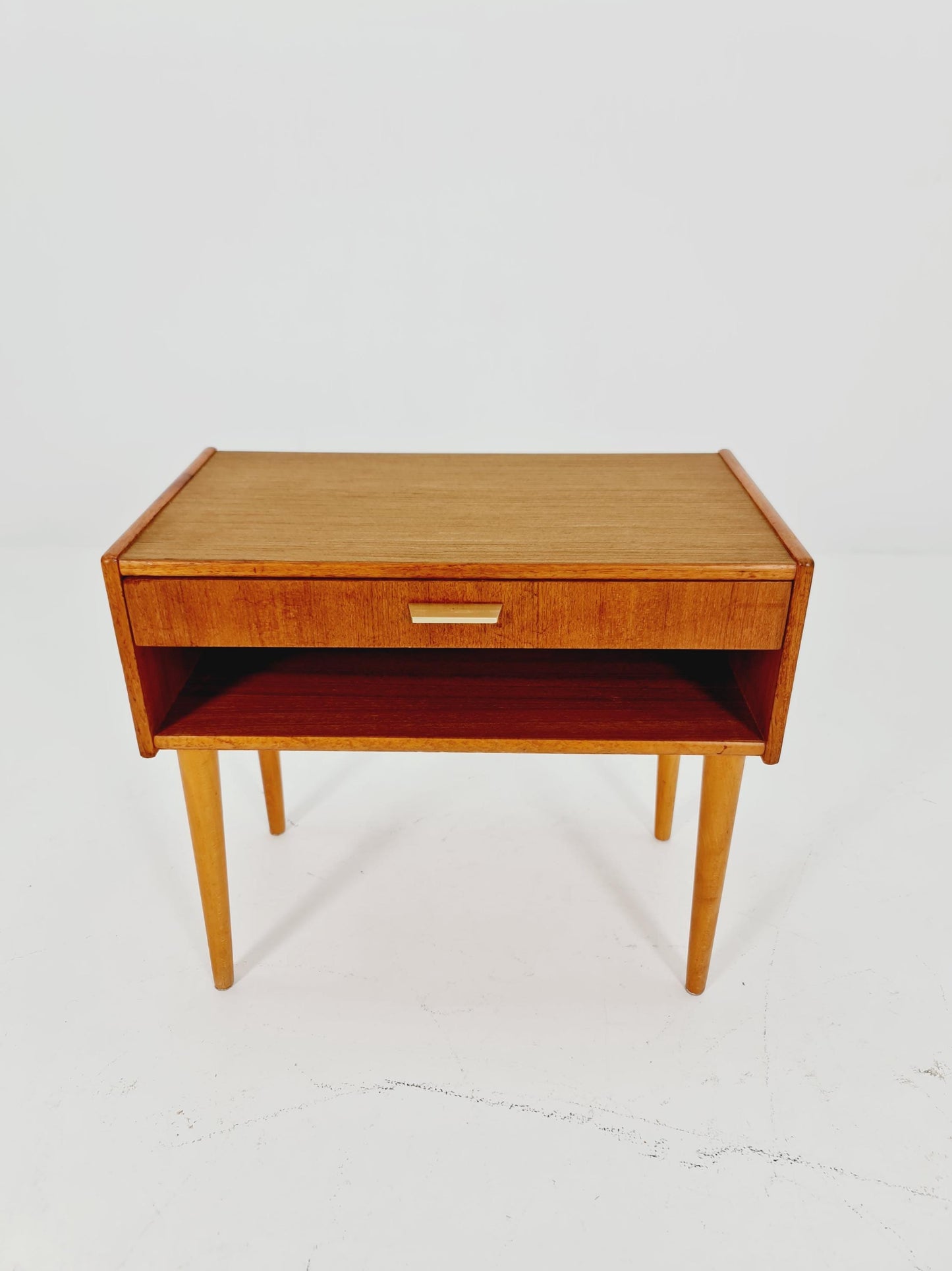 Mid century Scandinavian teak side table / bedside table, 1960s