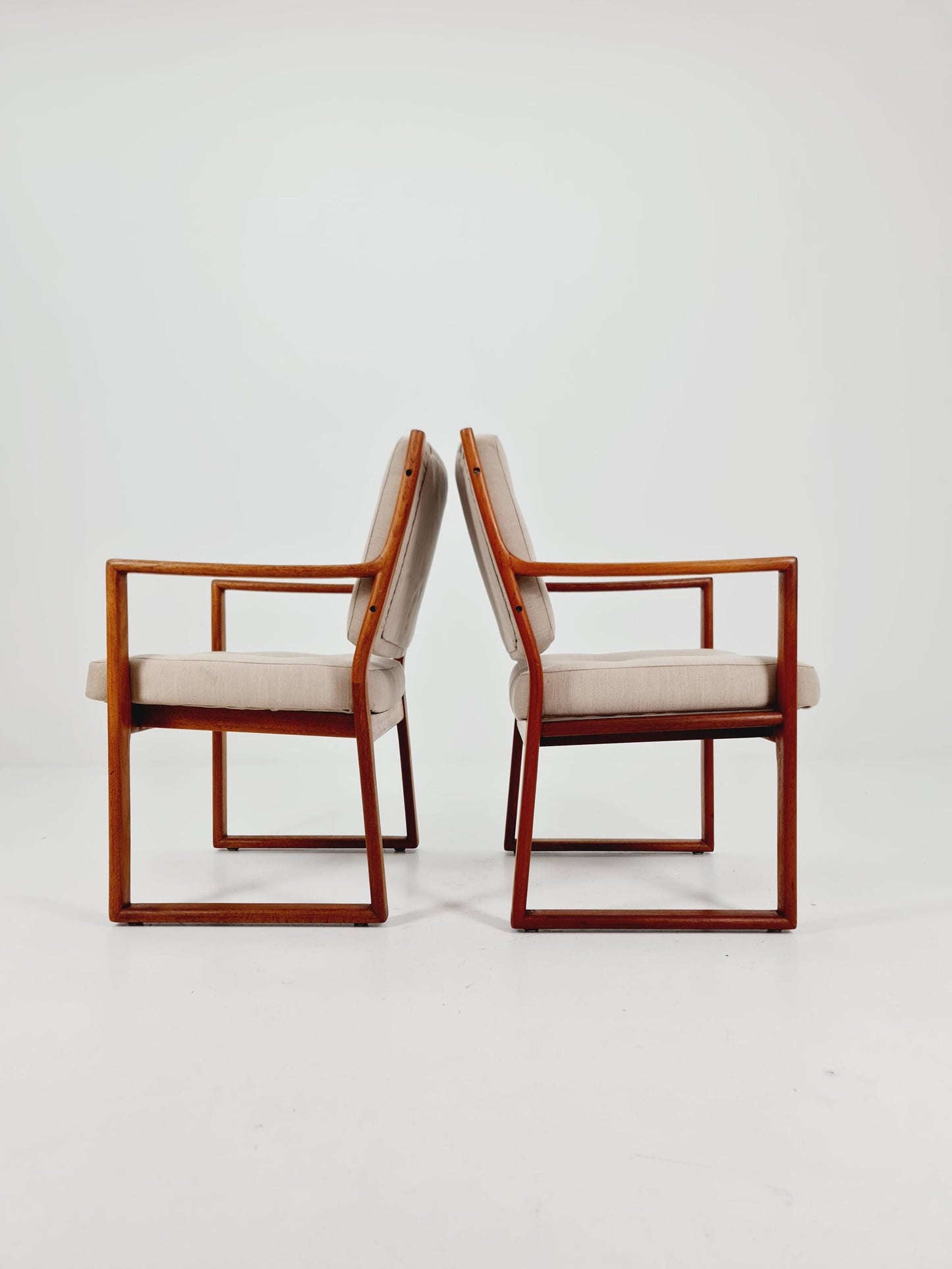 Mid century easy lounge chairs by Karl-Erik Ekselius For JOC Vetlanda Armchairs 1960s, Set of 2
