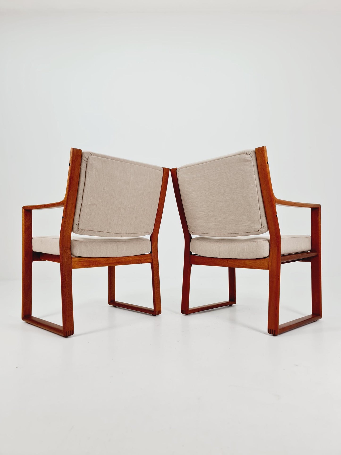 Mid century easy lounge chairs by Karl-Erik Ekselius For JOC Vetlanda Armchairs 1960s, Set of 2