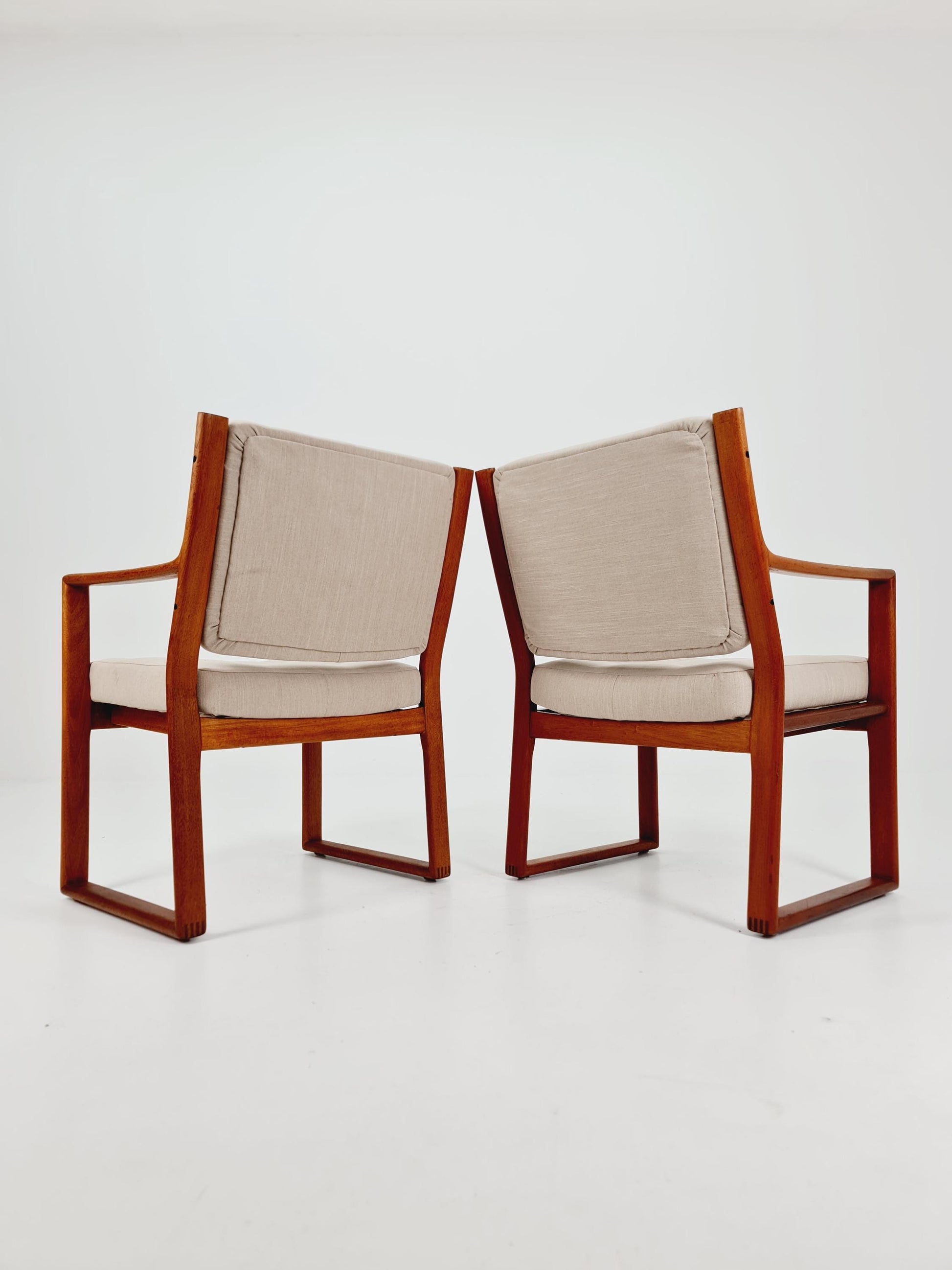 Mid century easy lounge chairs by Karl-Erik Ekselius For JOC Vetlanda Armchairs 1960s, Set of 2