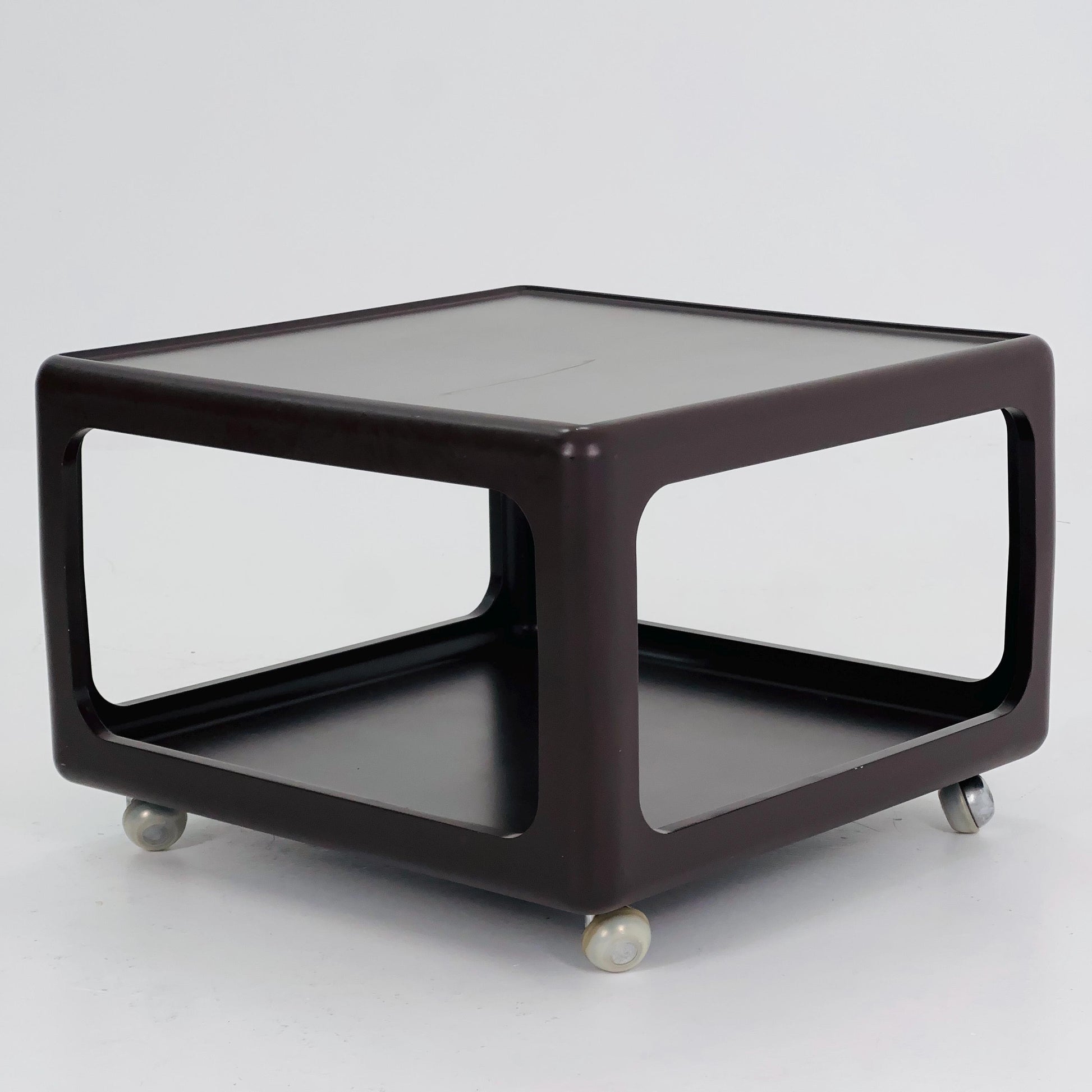 Mid century Space Age brown Coffee Table by Peter Ghyczy for Horn Germany , 1970s