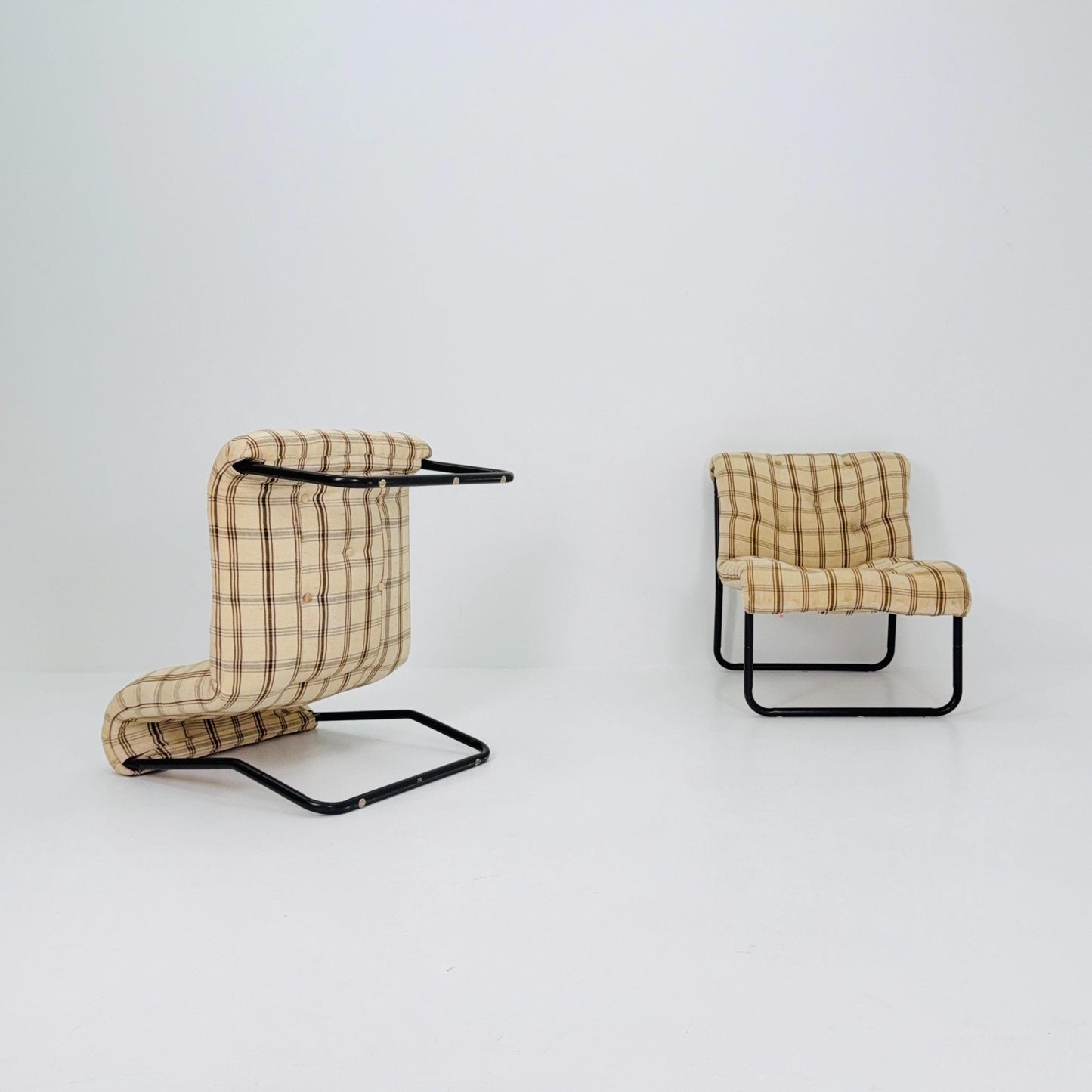 set of 2 Model Large Pixi Version lounge chairs by Gillis Lundgren for Ikea, 1970s