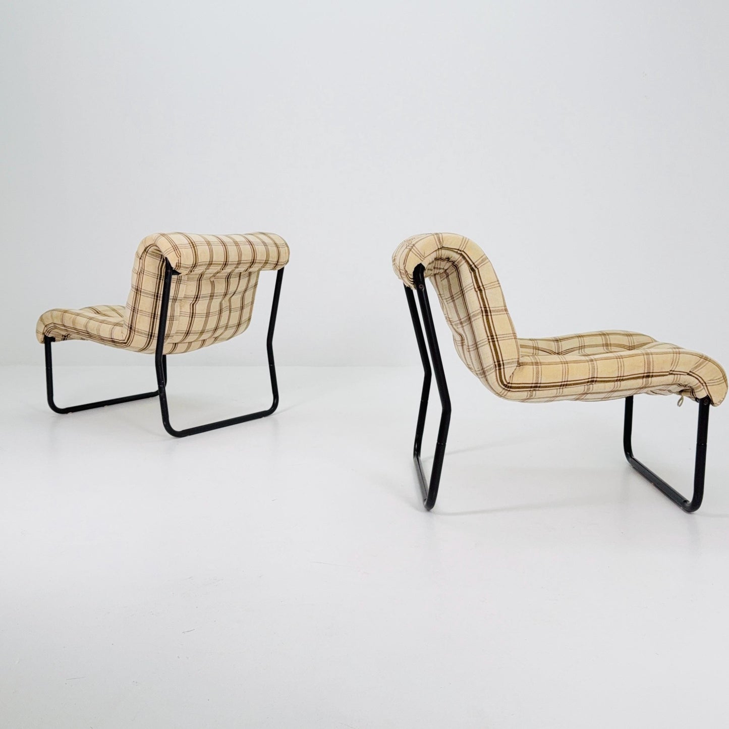 set of 2 Model Large Pixi Version lounge chairs by Gillis Lundgren for Ikea, 1970s