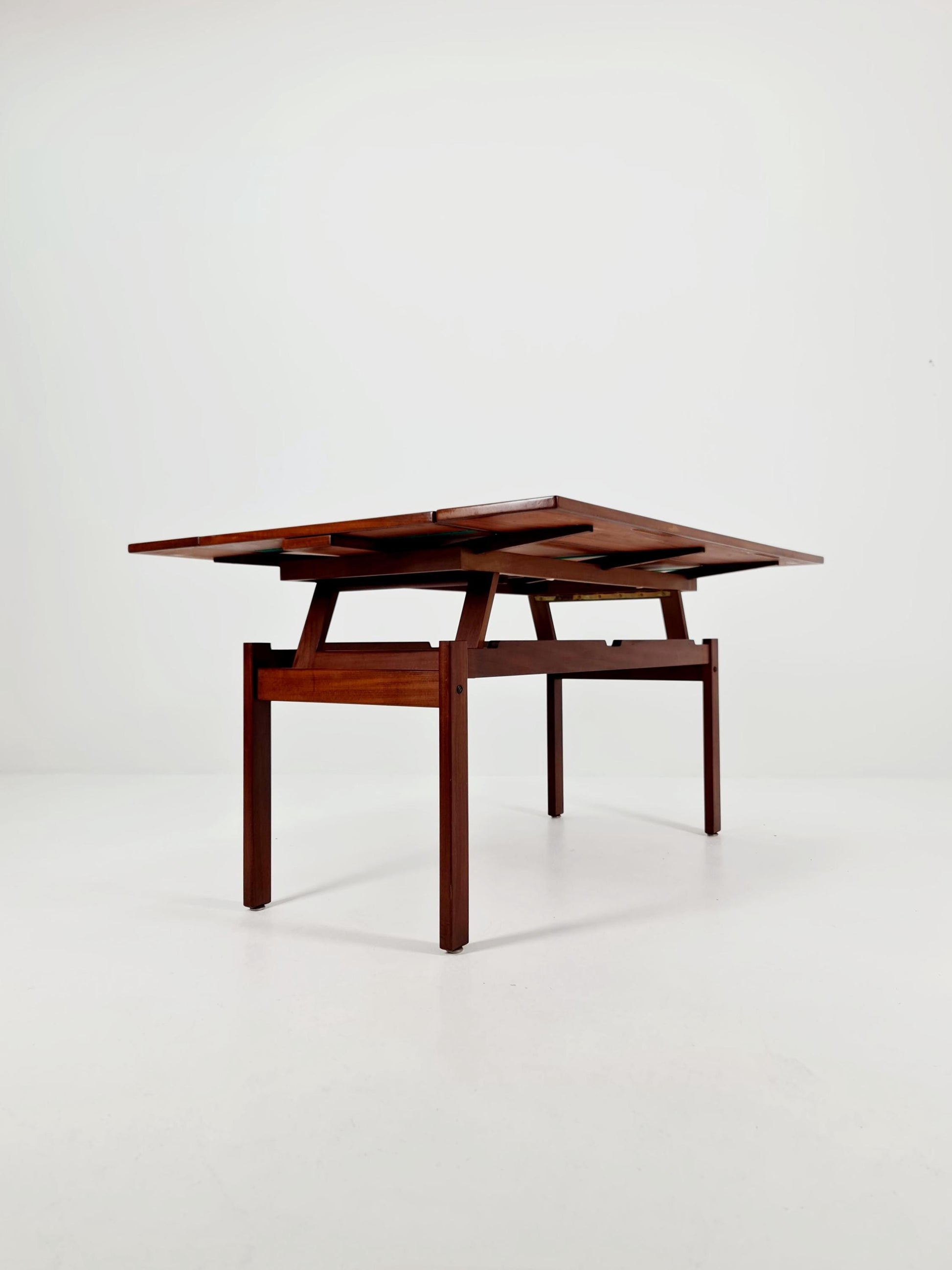 Swedish Teak Coffee Table Elvator by Erik Wortz For Ikea 1960s