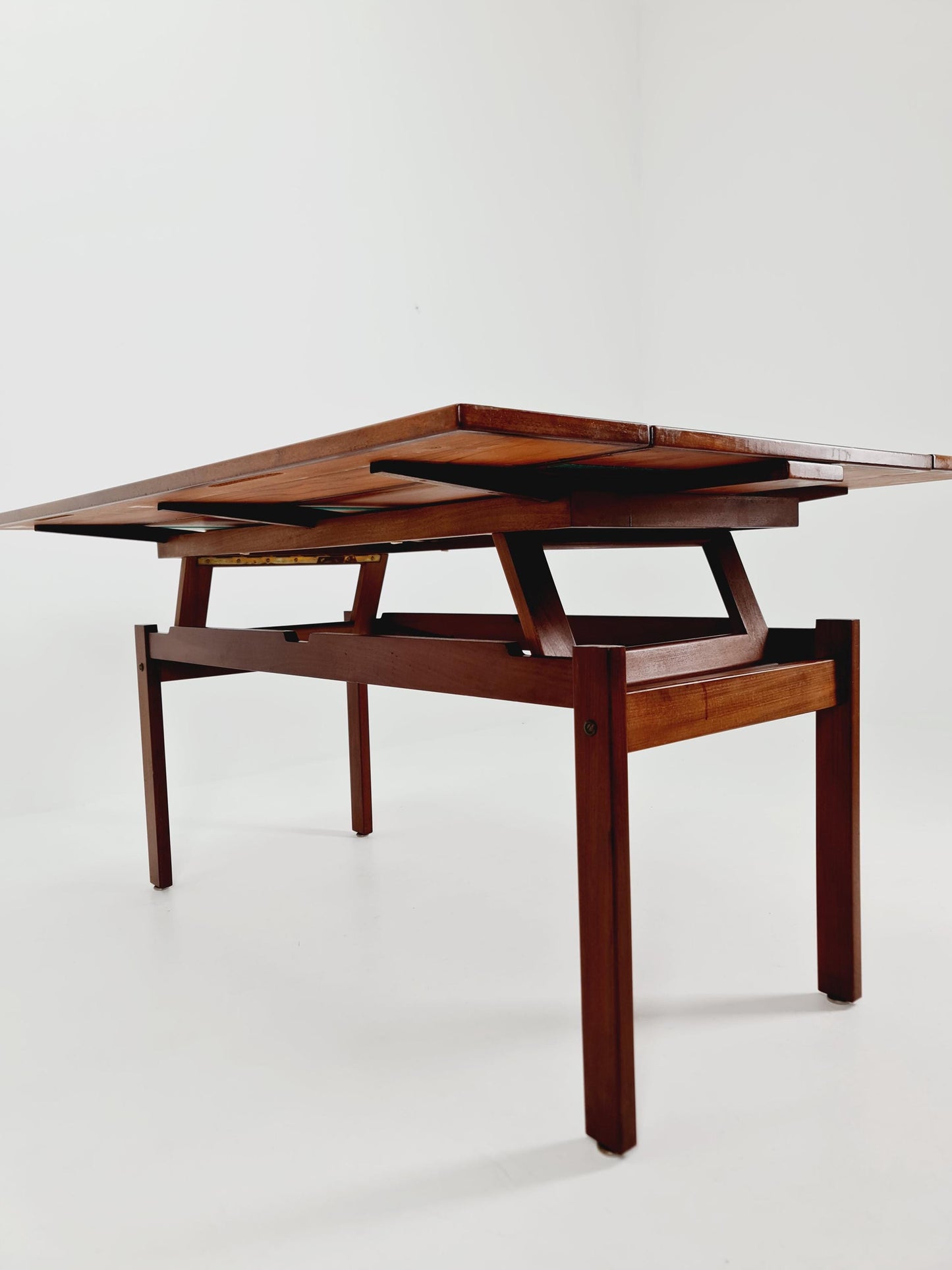 Swedish Teak Coffee Table Elvator by Erik Wortz For Ikea 1960s